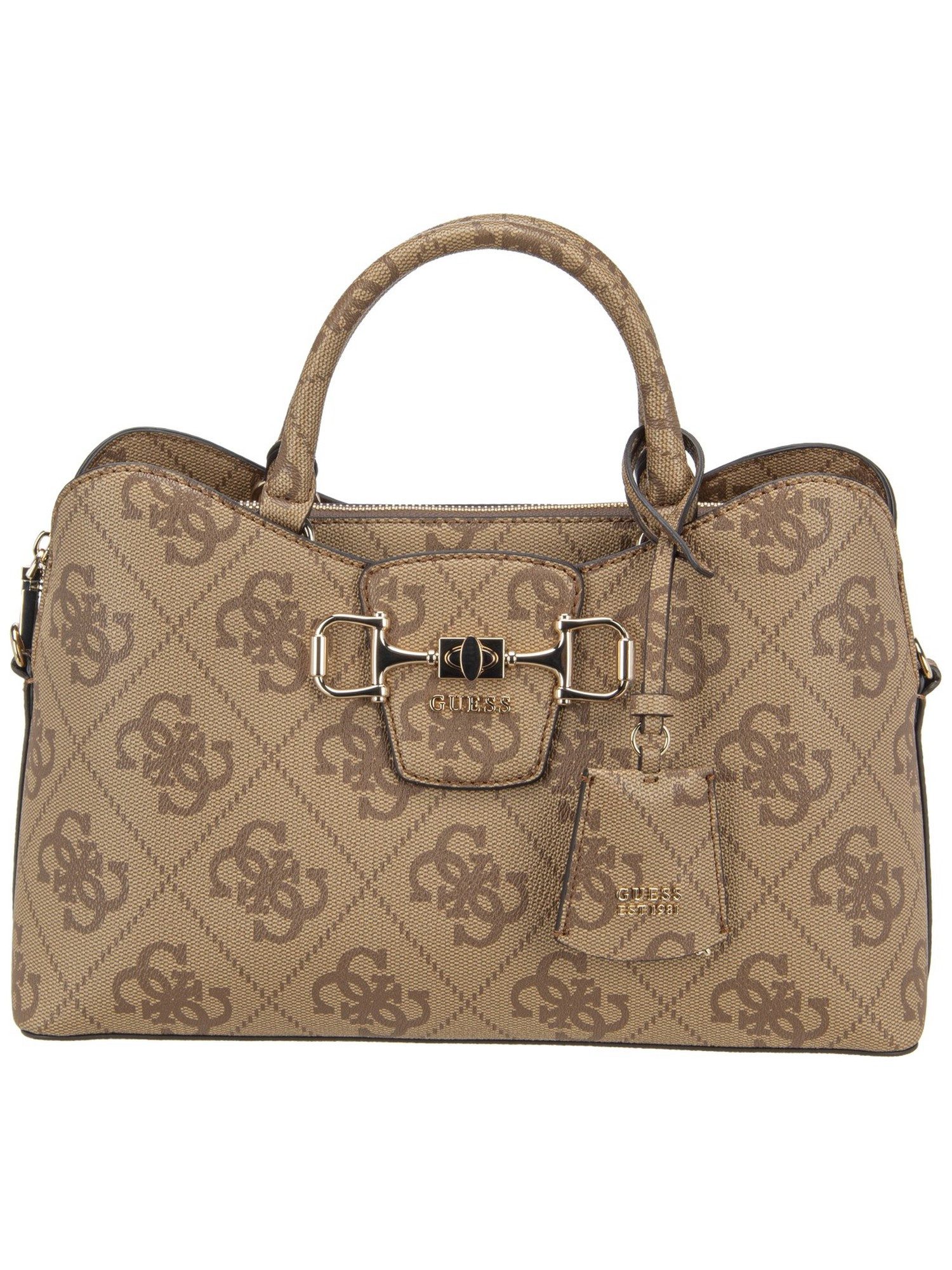 Guess Handtasche Janie Logo Girlfriend Satchel, Satchel