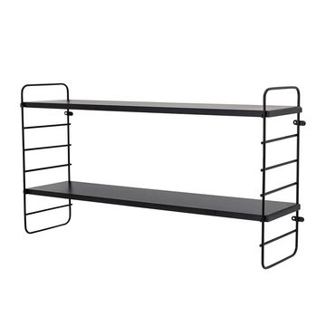 Bloomingville Wandregal North Shelf, Black, Metal - L65xH35xW15