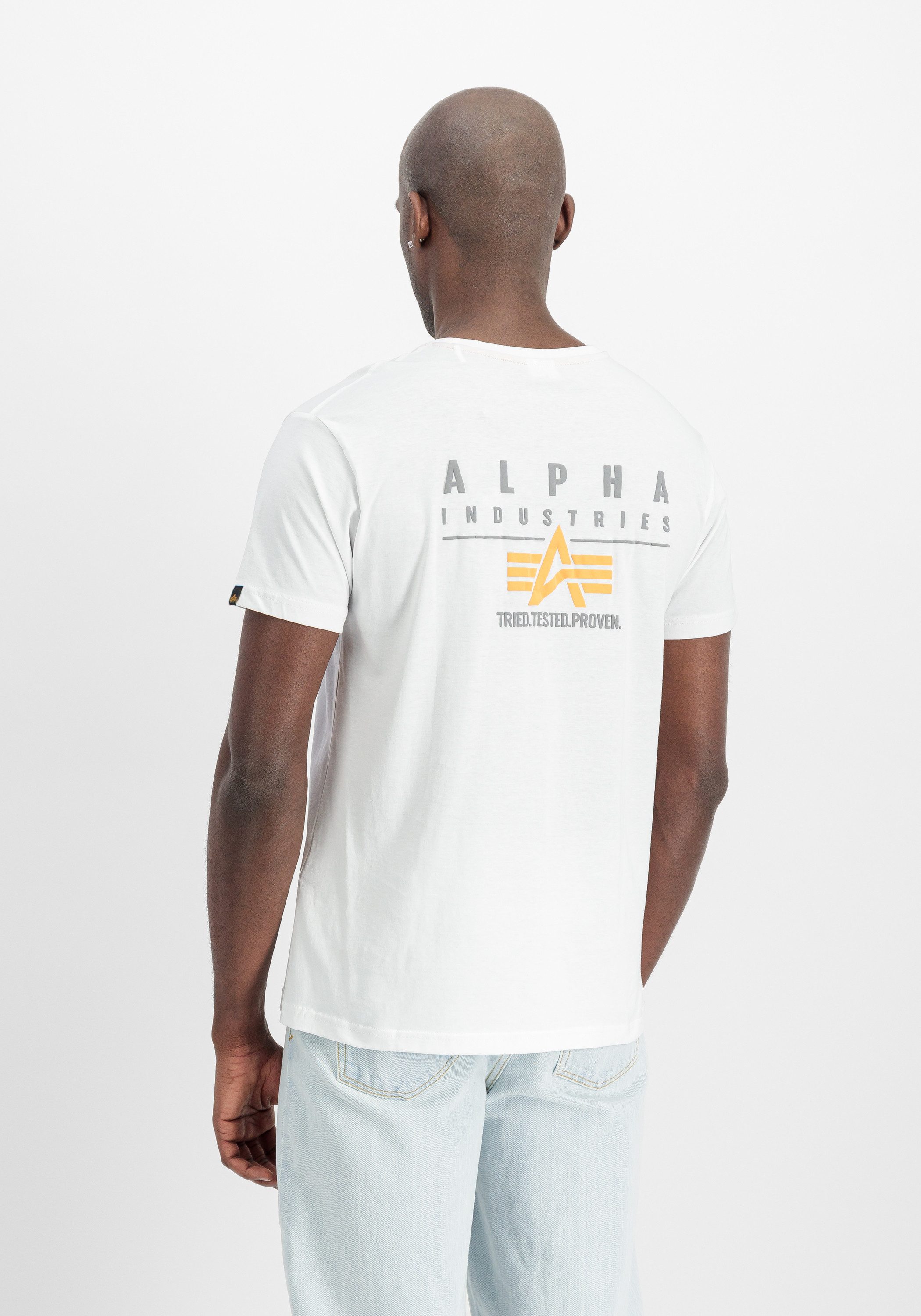 Alpha Industries T-Shirt Puff Print Logo Backprint T-Shirt