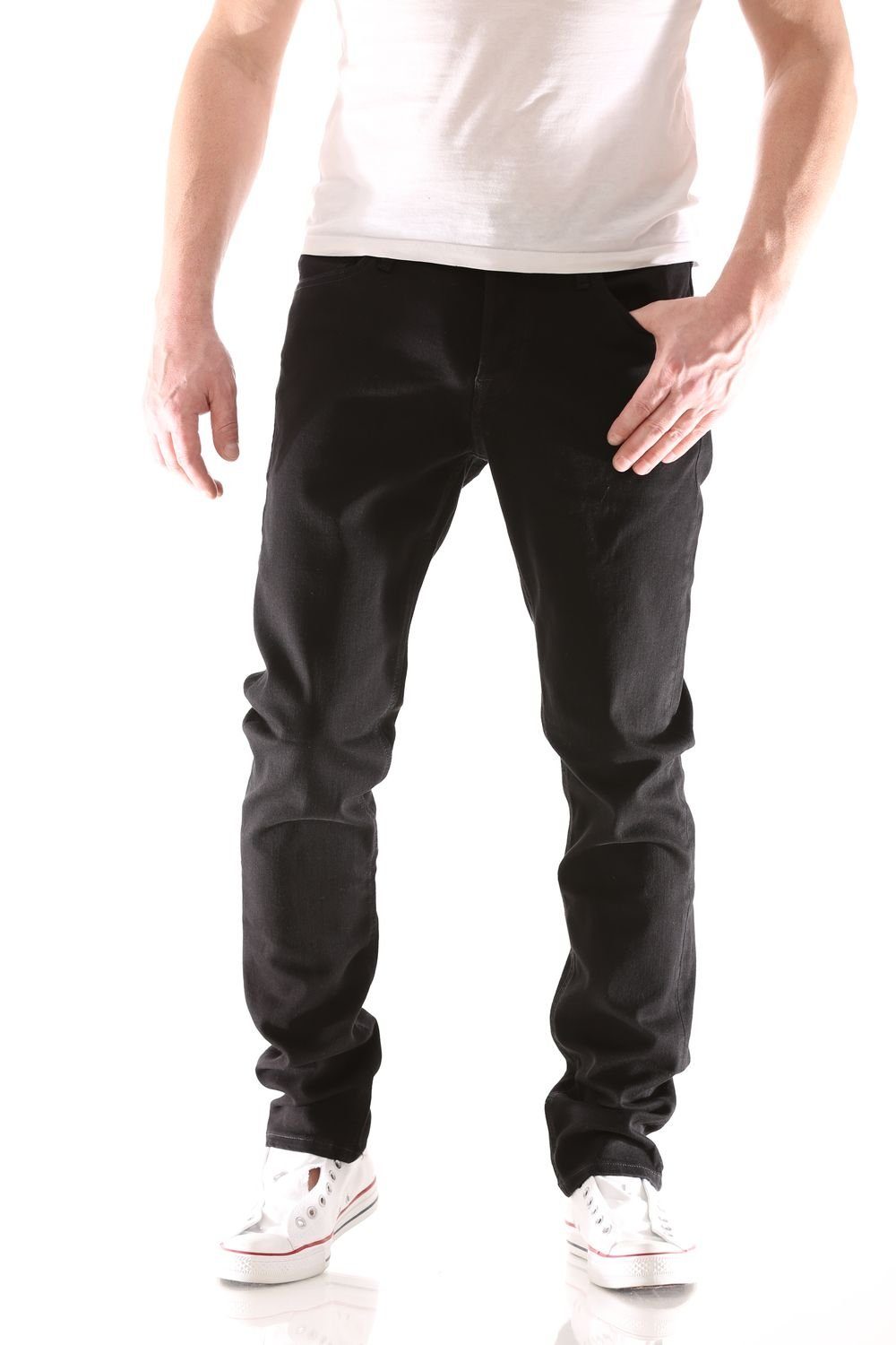 Jack & Jones Herren Jeans JJIGLENN JJORIGINAL AM 816 Slim Fit - Schwarz - B günstig online kaufen