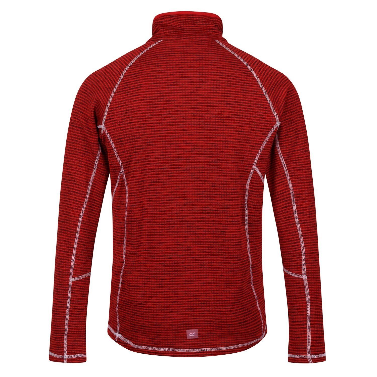 atmungsaktiv Regatta für Yonder Rot Herren Powerstretch und Midlayer Shirt leicht 2-in-1-Pullover