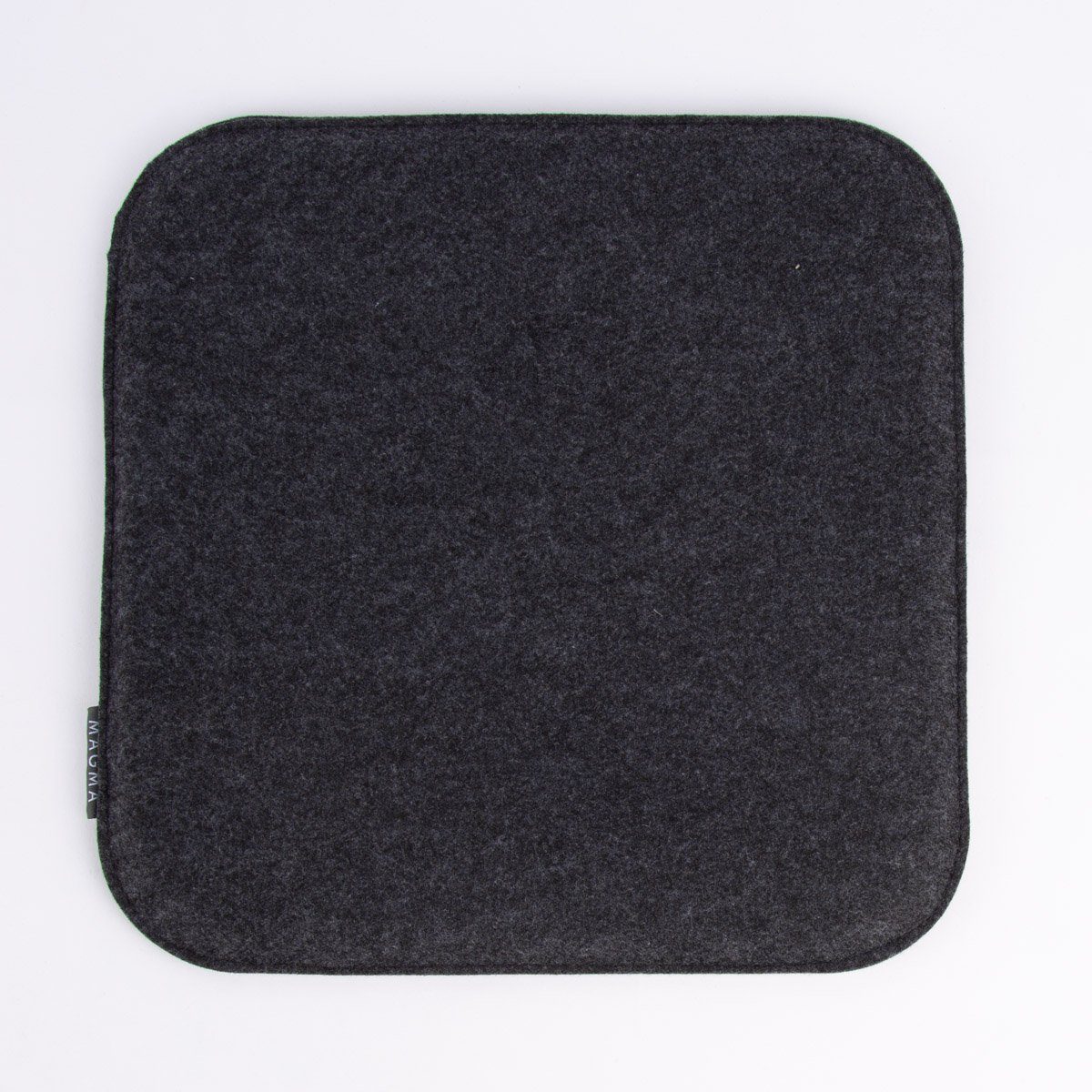 Magma Heimtex Stuhlkissen Magma Stuhlkissen AVARO Filz eckig anthrazit meliert 35x35x2cm