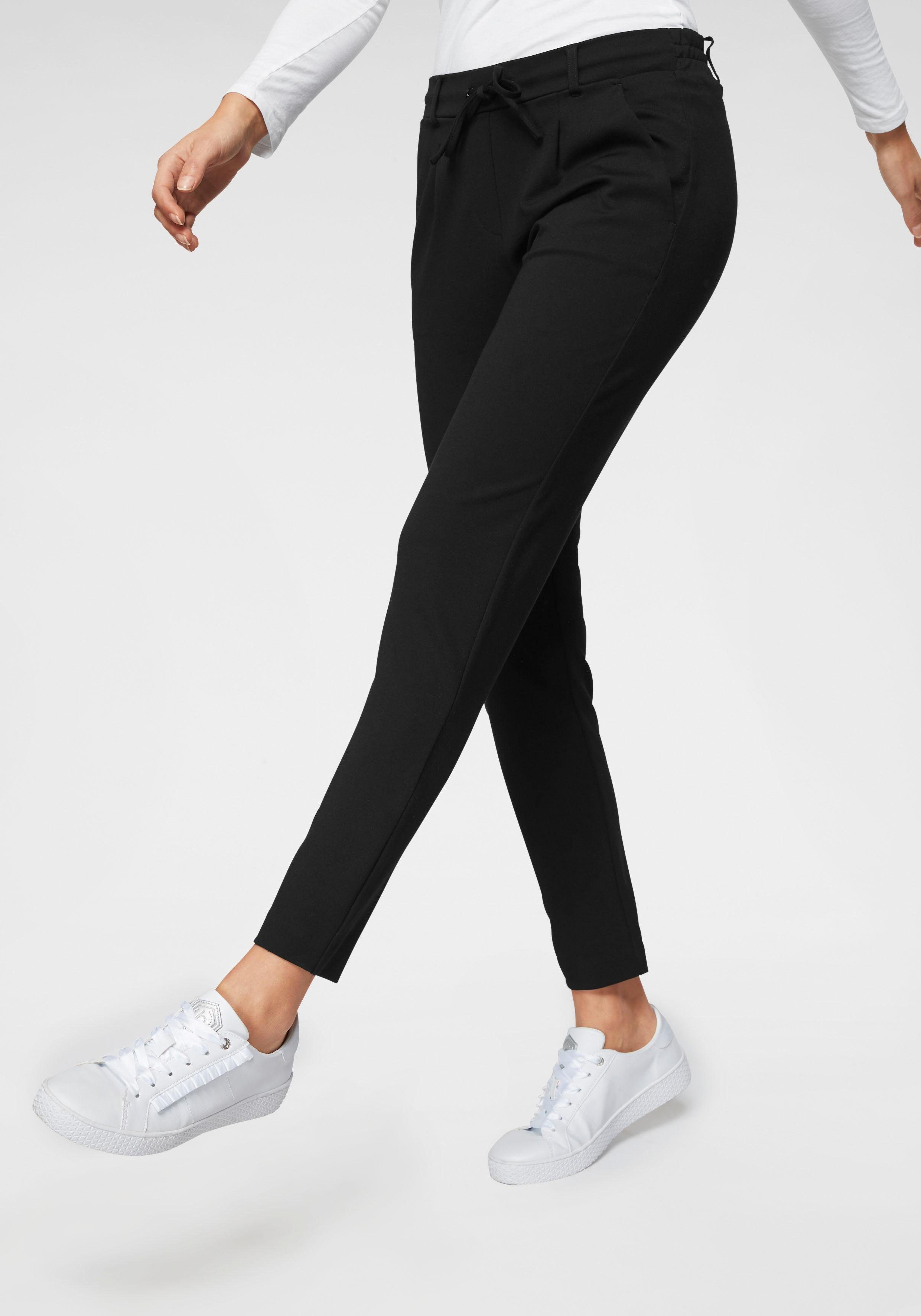 mit Bundfalten deep TOM Pants black TAILOR Jogger