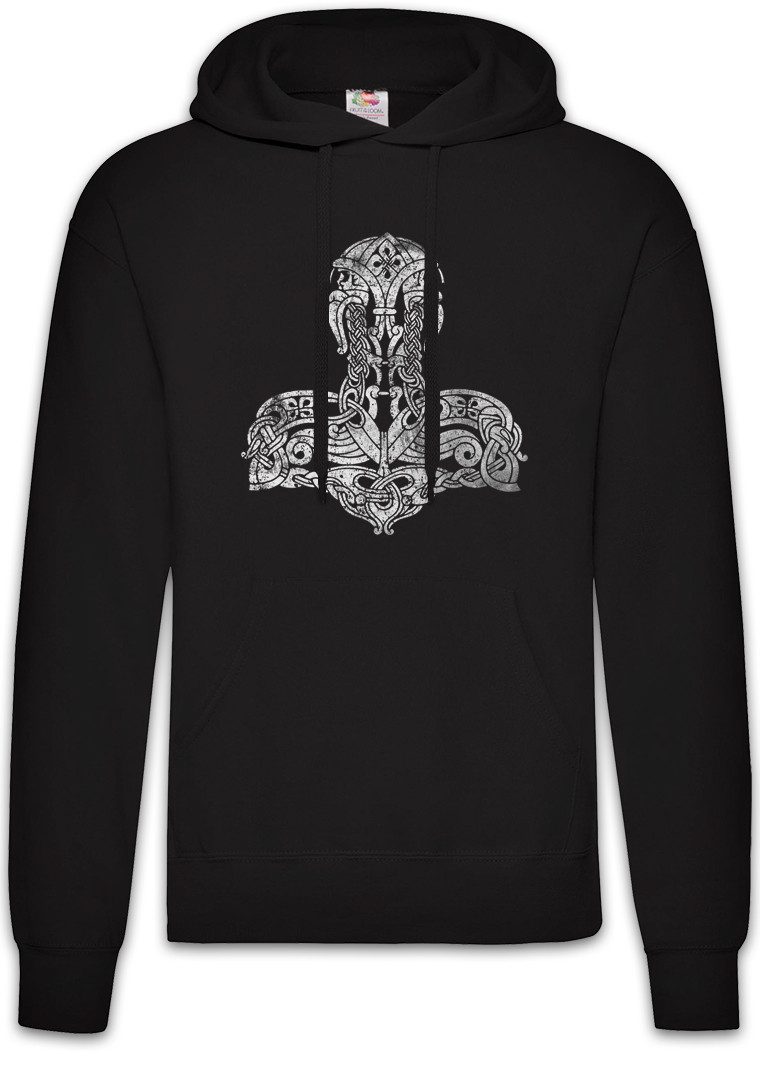 Hoodie Thor's Hammer II Herren Hoodie Mjölnr Viking Vikings Wikinger Thor