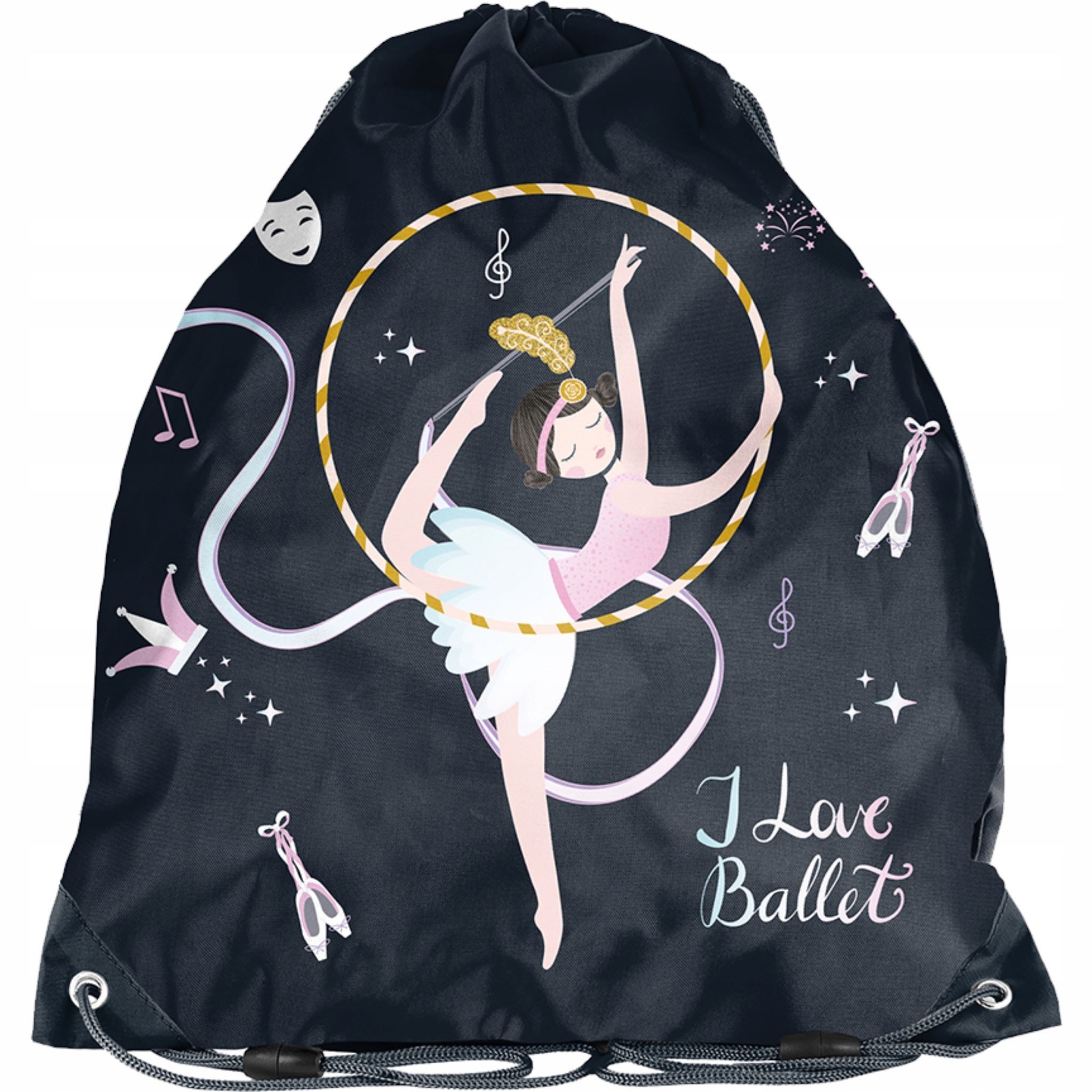 Kinderrucksack Ballett-Tasche für Mädchen, Ballett-Wäsche-Sack, Schulsportbeutel