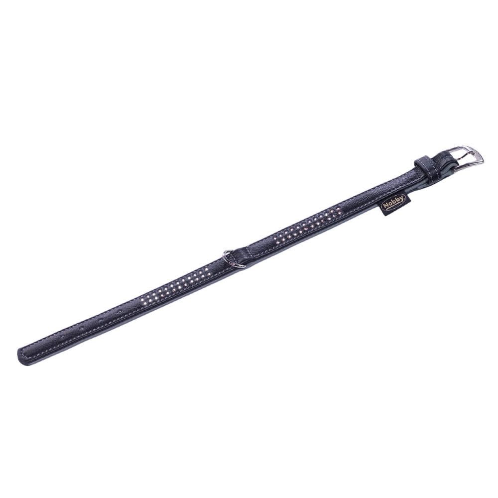 Nobby Hunde-Halsband Nobby Halsband "PACIFIC DELUXE" dreireihig hellgrau L: 52cm