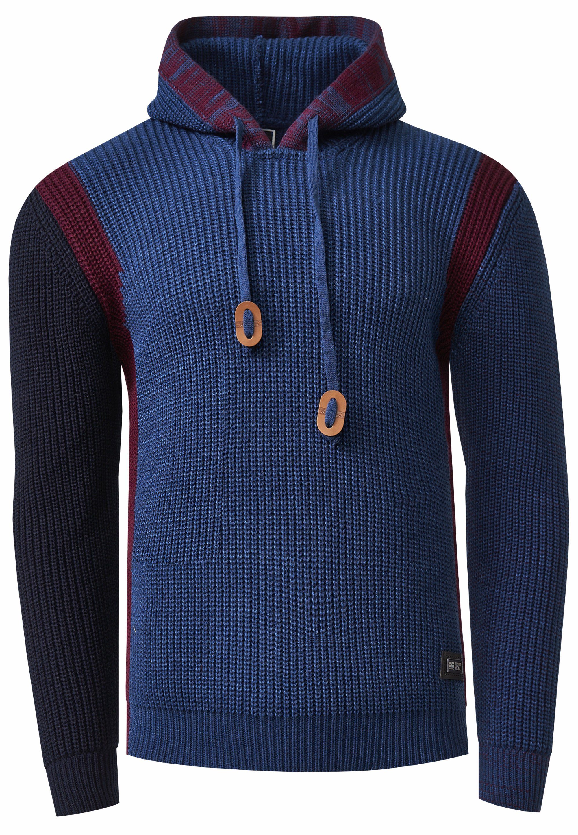Rusty Neal Strickpullover mit Kontrast-Details