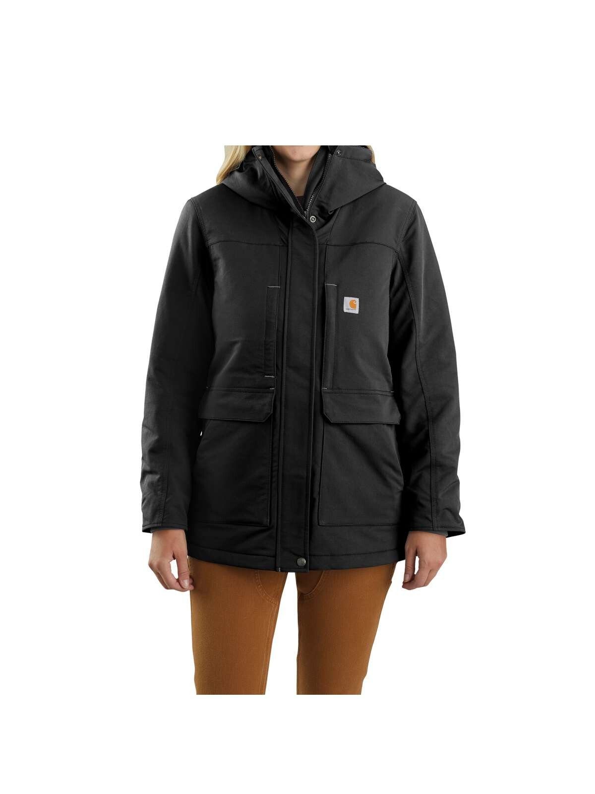 Carhartt Parka Carhartt Mantel Super Dux schwarz günstig online kaufen