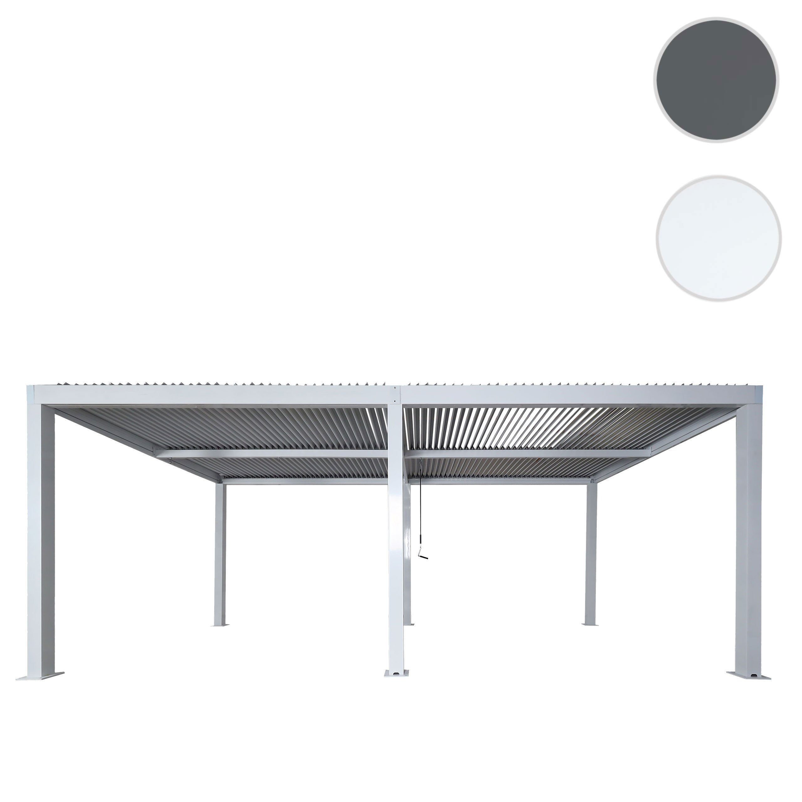 MCW Einzelcarport MCW-L46-C, BxT: 583x301 cm, 205 cm Einfahrtshöhe, Dach mit drehbaren Lamellen