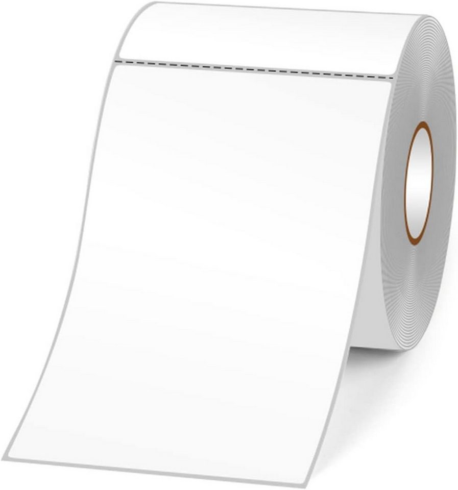 Thumbnail - Daskoo Etikettenpapier Thermoetiketten,100x200mm,1x Rolle mit250 Stück,weiß Etikettendrucker, 250