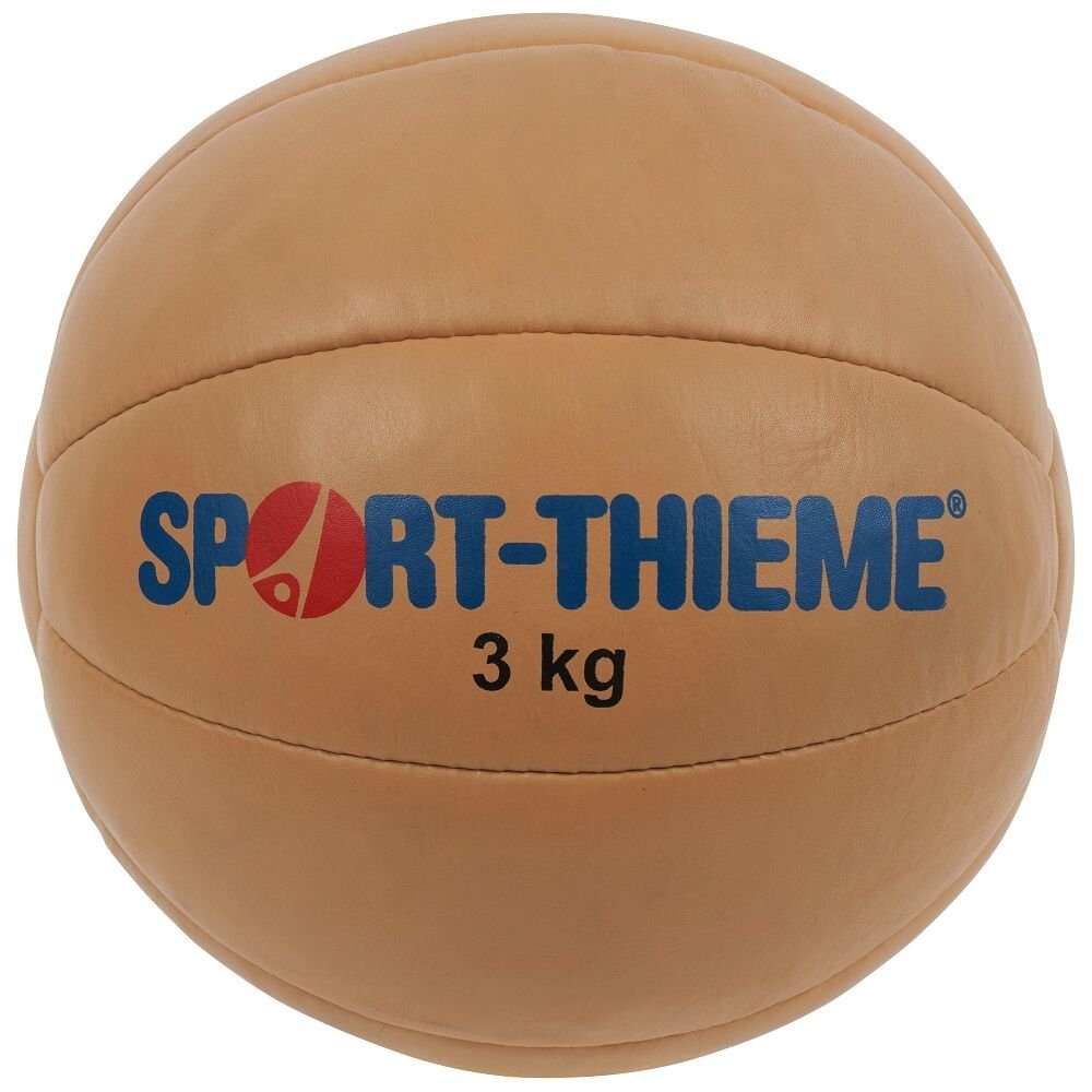Sport-Thieme Medizinball Medizinball Klassik, Besonders langlebig dank Füllung aus Gummi und Styropor 3 kg, ø 24 cm