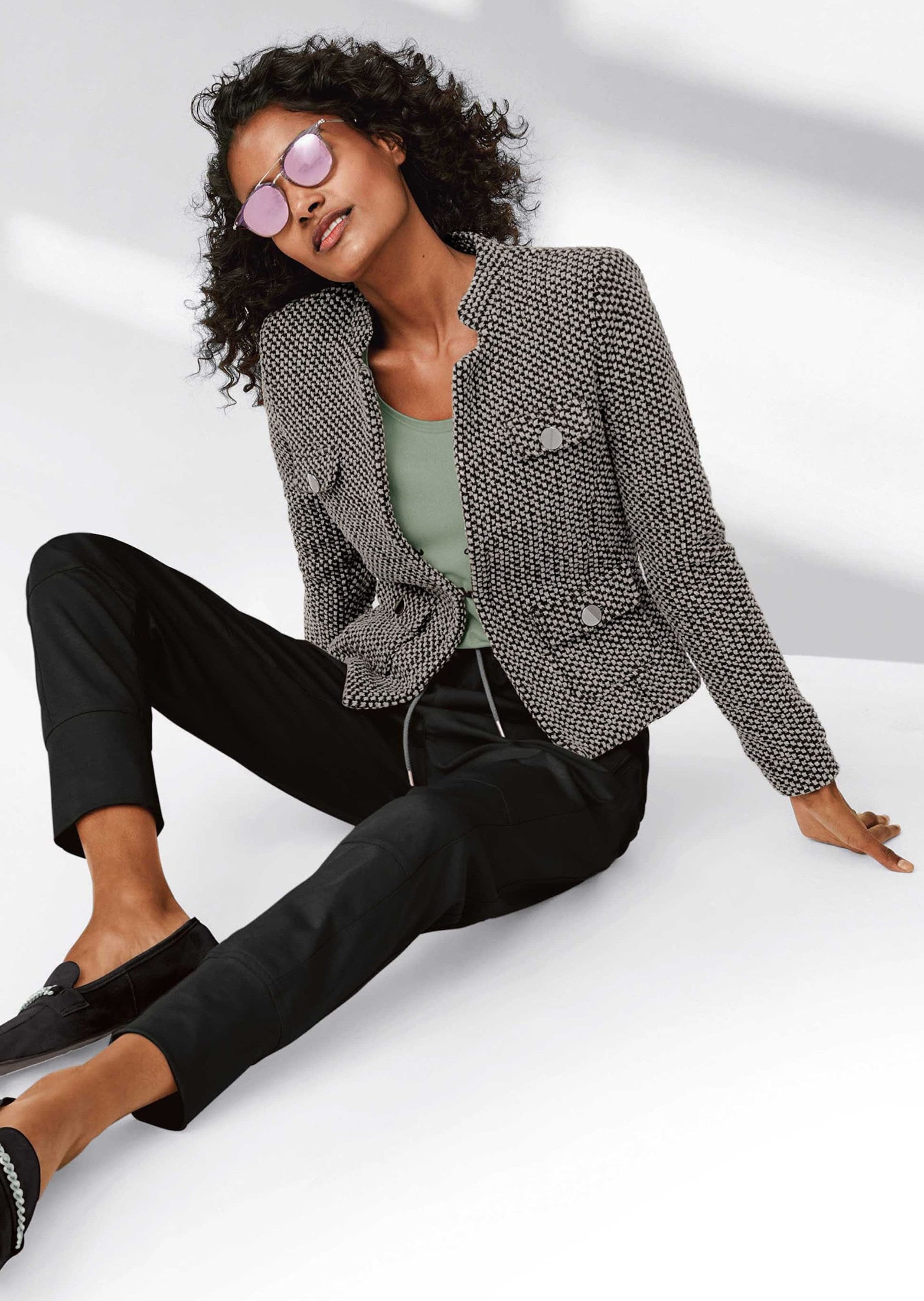 MADELEINE Kurzblazer Jerseyblazer in hochwertiger Jacquard-Qualität günstig online kaufen