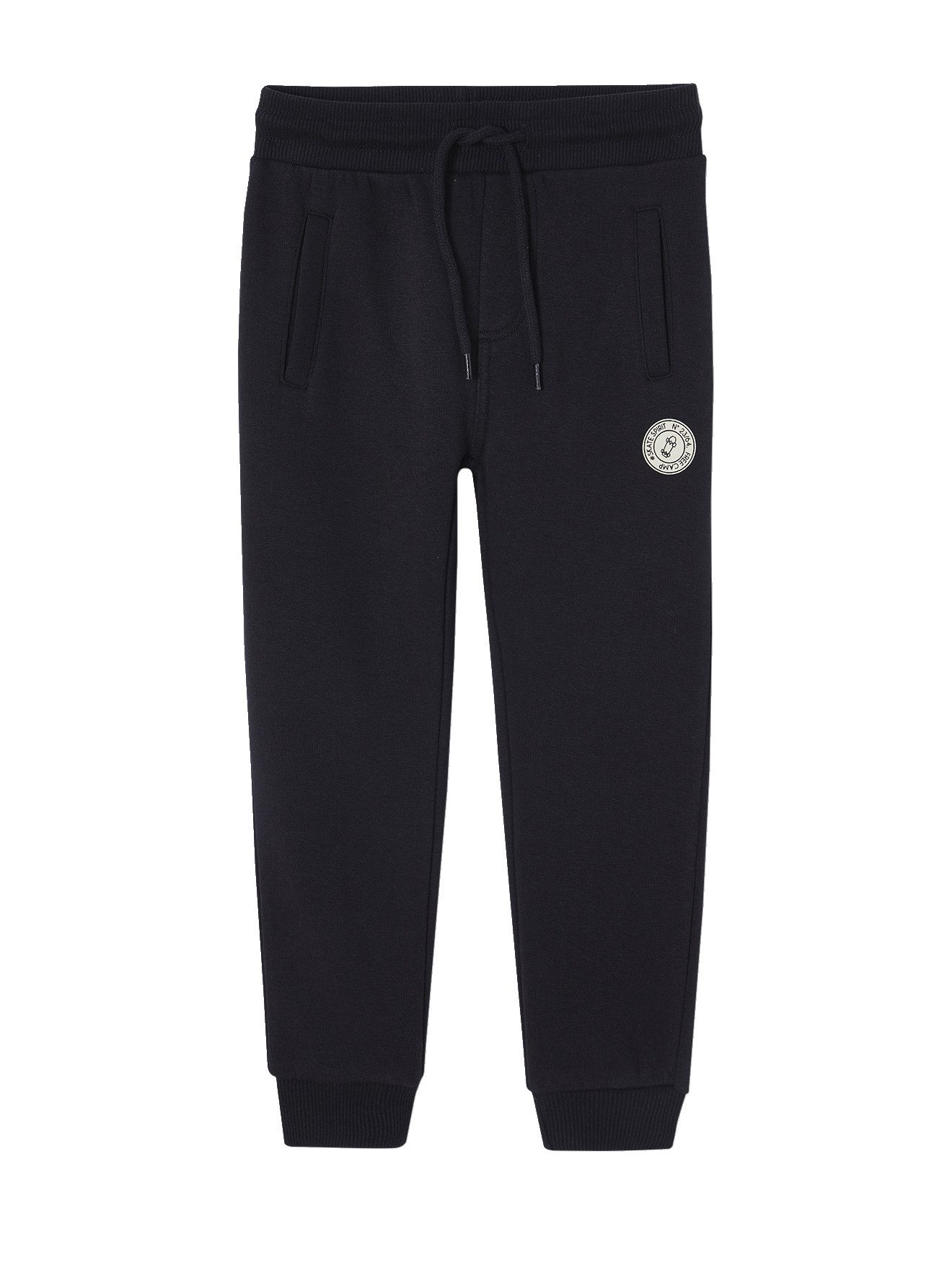 vertbaudet Stoffhose Jungen Sweathose BASIC 2 Vordertaschen, Dehnbund