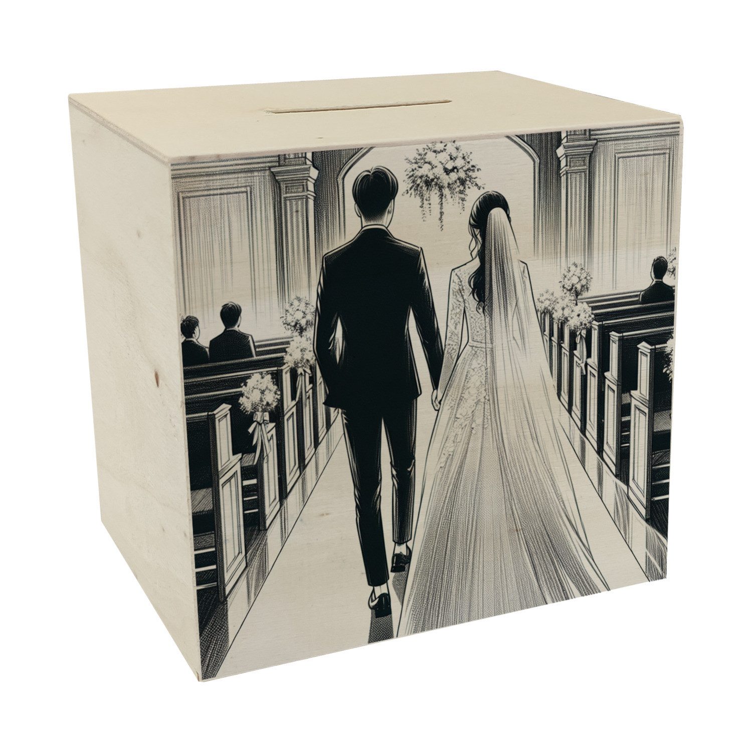 Spardose Hochzeit Spardose aus Holz