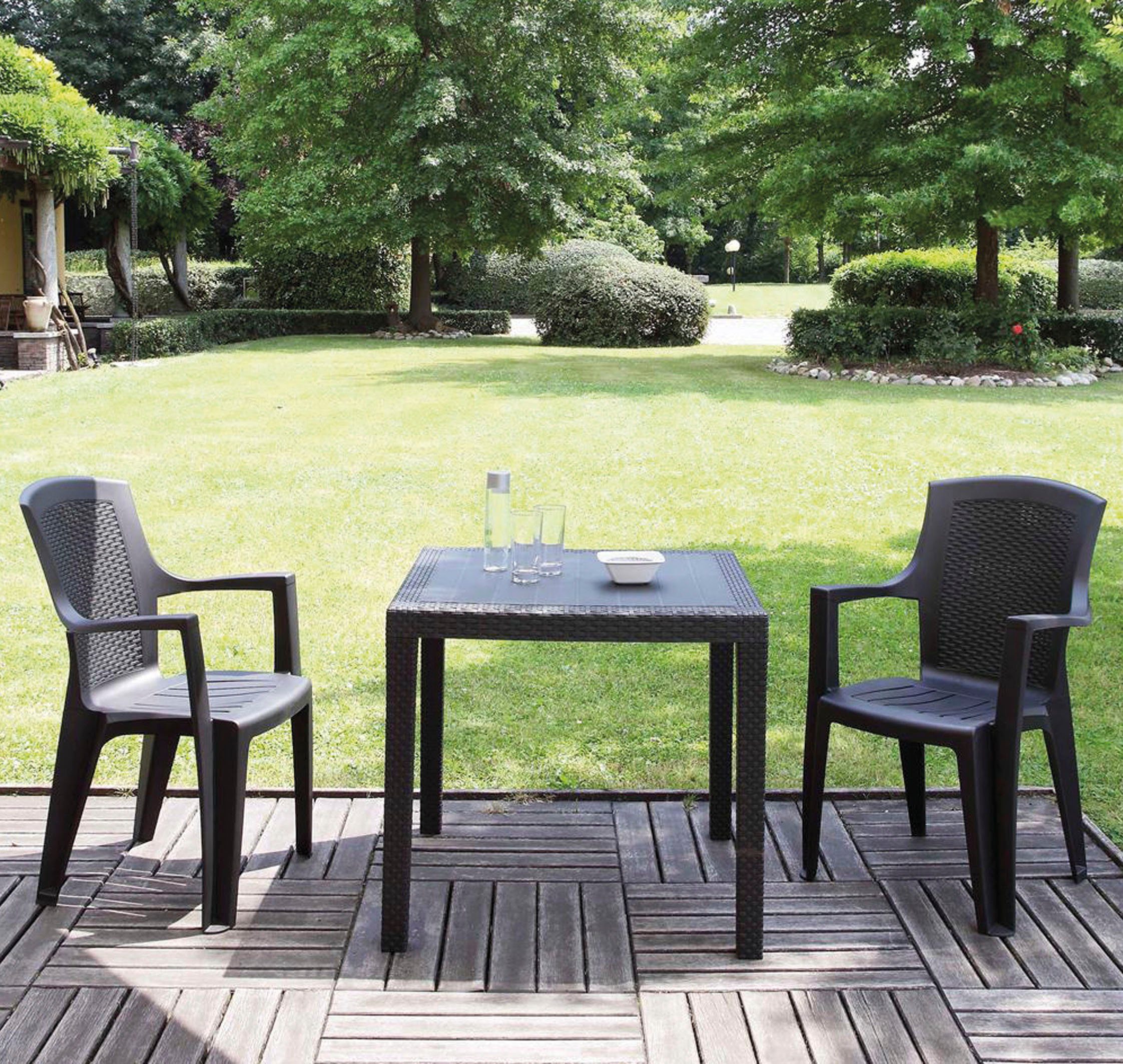 Progarden Gartensessel Eden (Set, 2-St), bestehend aus 2 Stapelsesseln