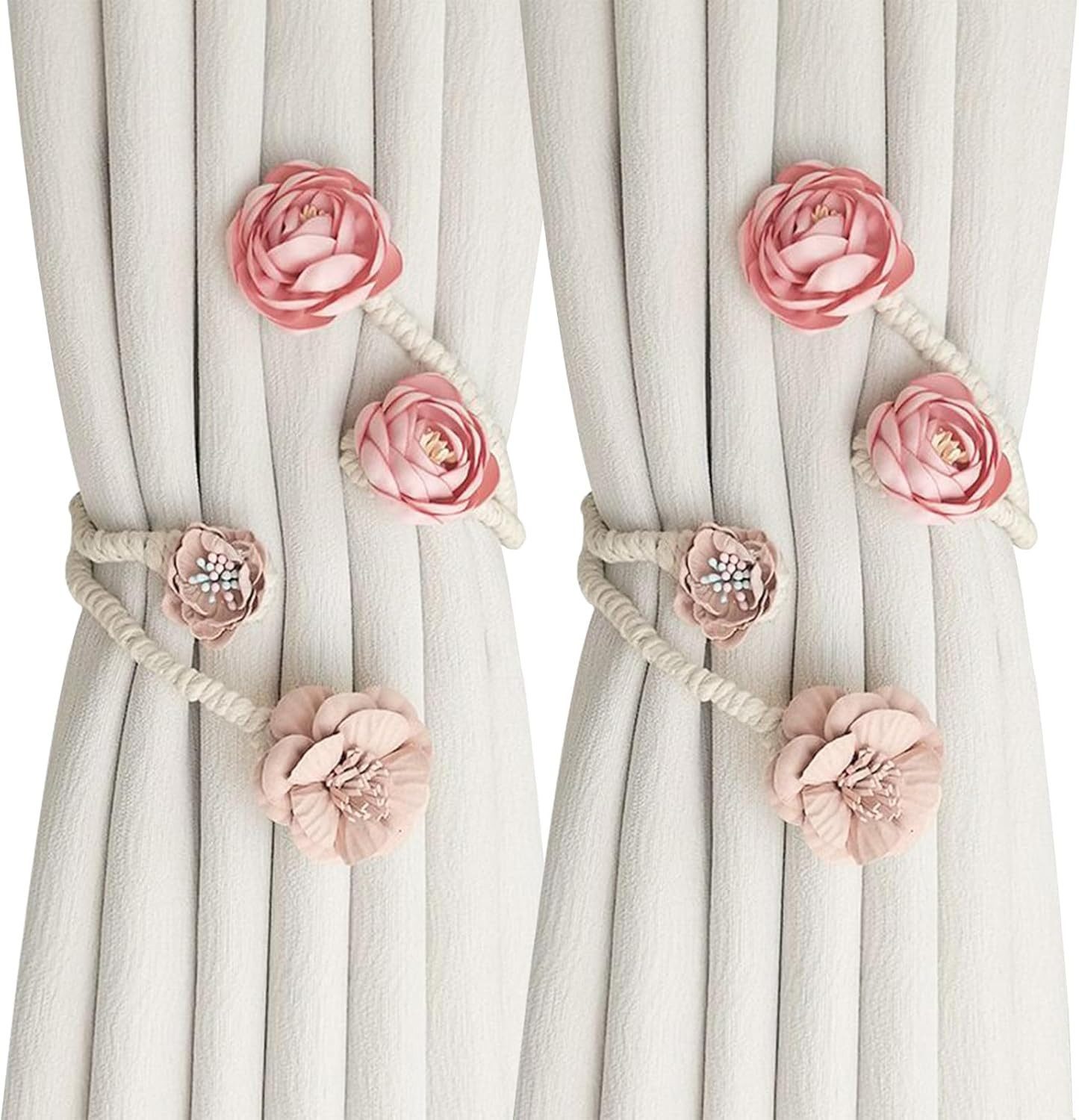 BYSURE Raffhalter, (2-tlg), Blumenvorhang-Raffhalter günstig online kaufen