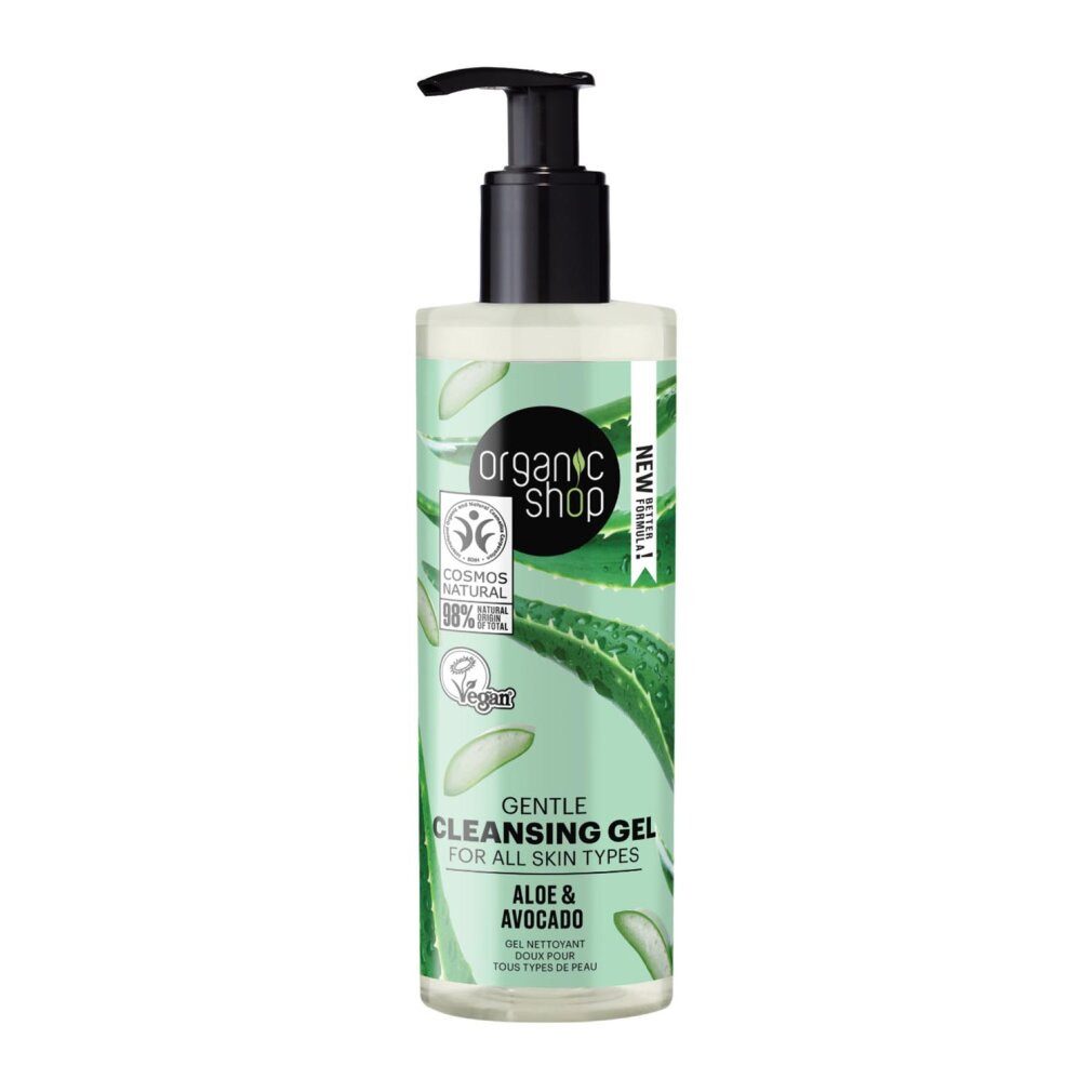 Organic Shop Körperpflegemittel Aloe Gel Limpiador Corporal Todo Tipo De Pieles 200ml