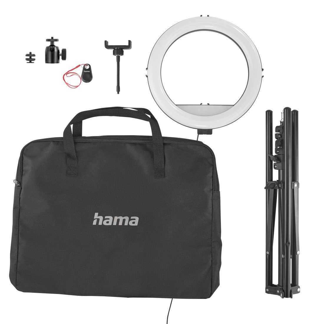 Stativ LED, Selfies, mit für (210 cm, 160 Handy-Ringlicht 12) Ringlicht Videos Hama