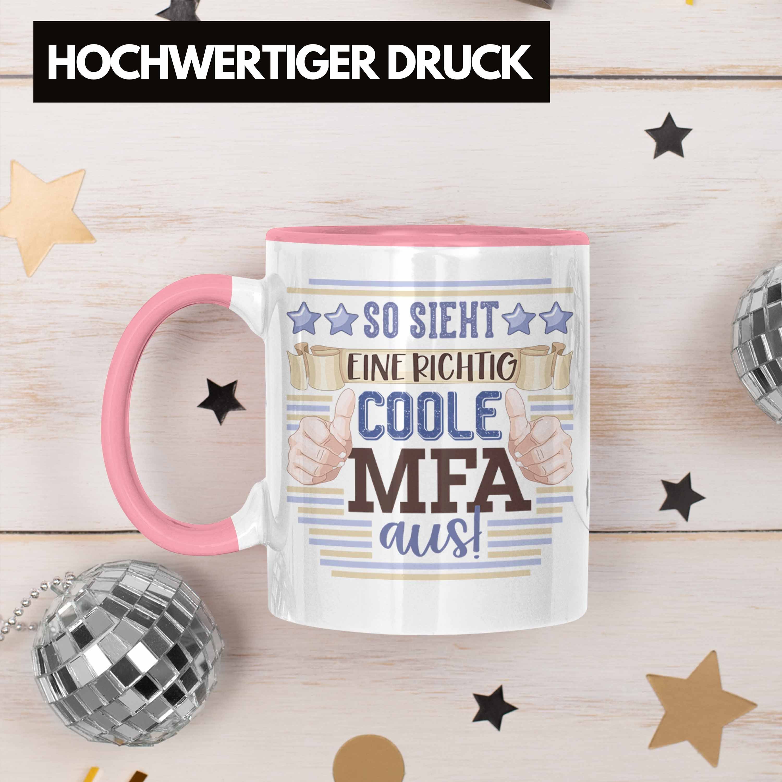 Fachangestellte Geschenk Tasse Beste MFA So Trendation Medizinische Rosa Tasse Arzthelferin