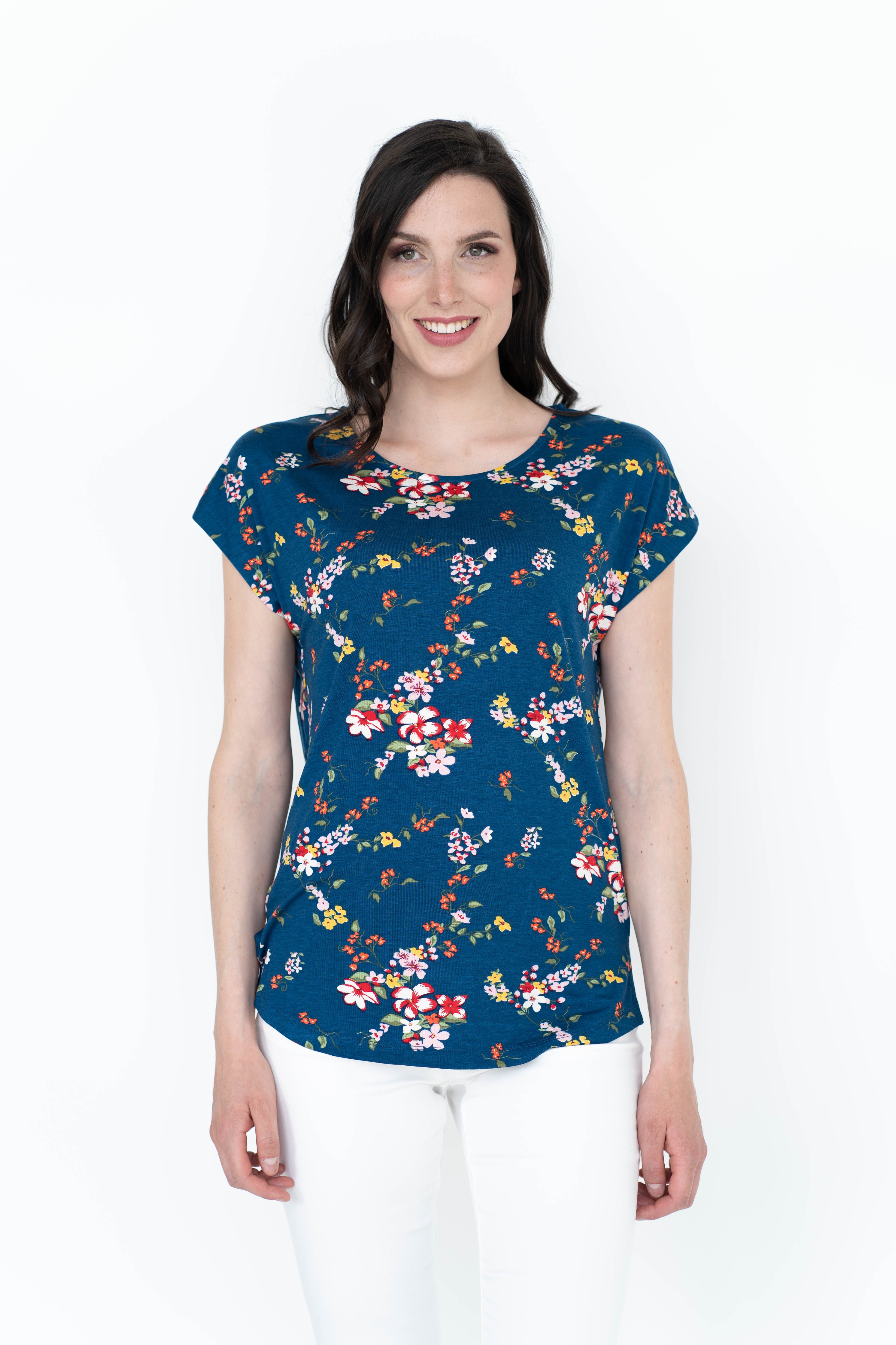 einfach Schön T-Shirt Danielle Rundhalsausschnitt