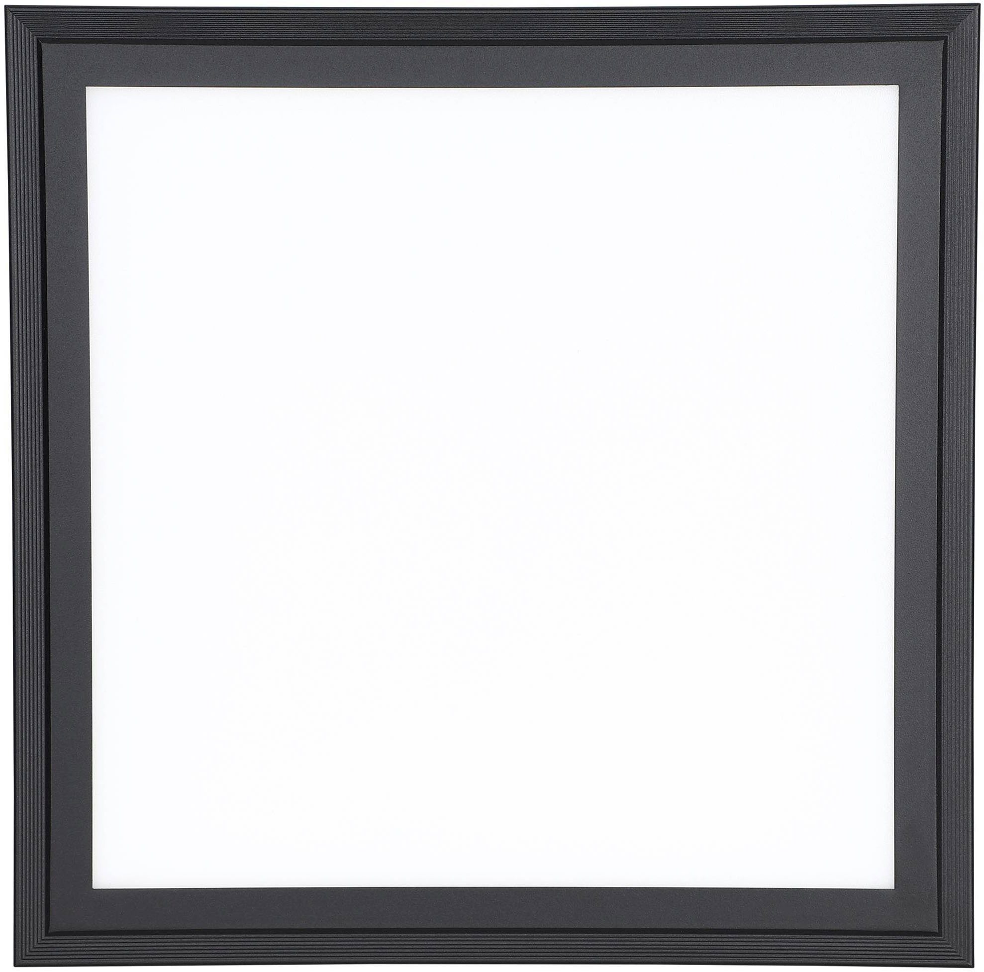 EGLO Deckenleuchte Salobrena 1 Deckenlampe, weiß und schwarz, Aufbaulampe, Flurlampe, LED fest integriert, Neutralweiß, Aufbauleuchte für Büro, Flur und Küche, Bürolampe, 30x30 cm