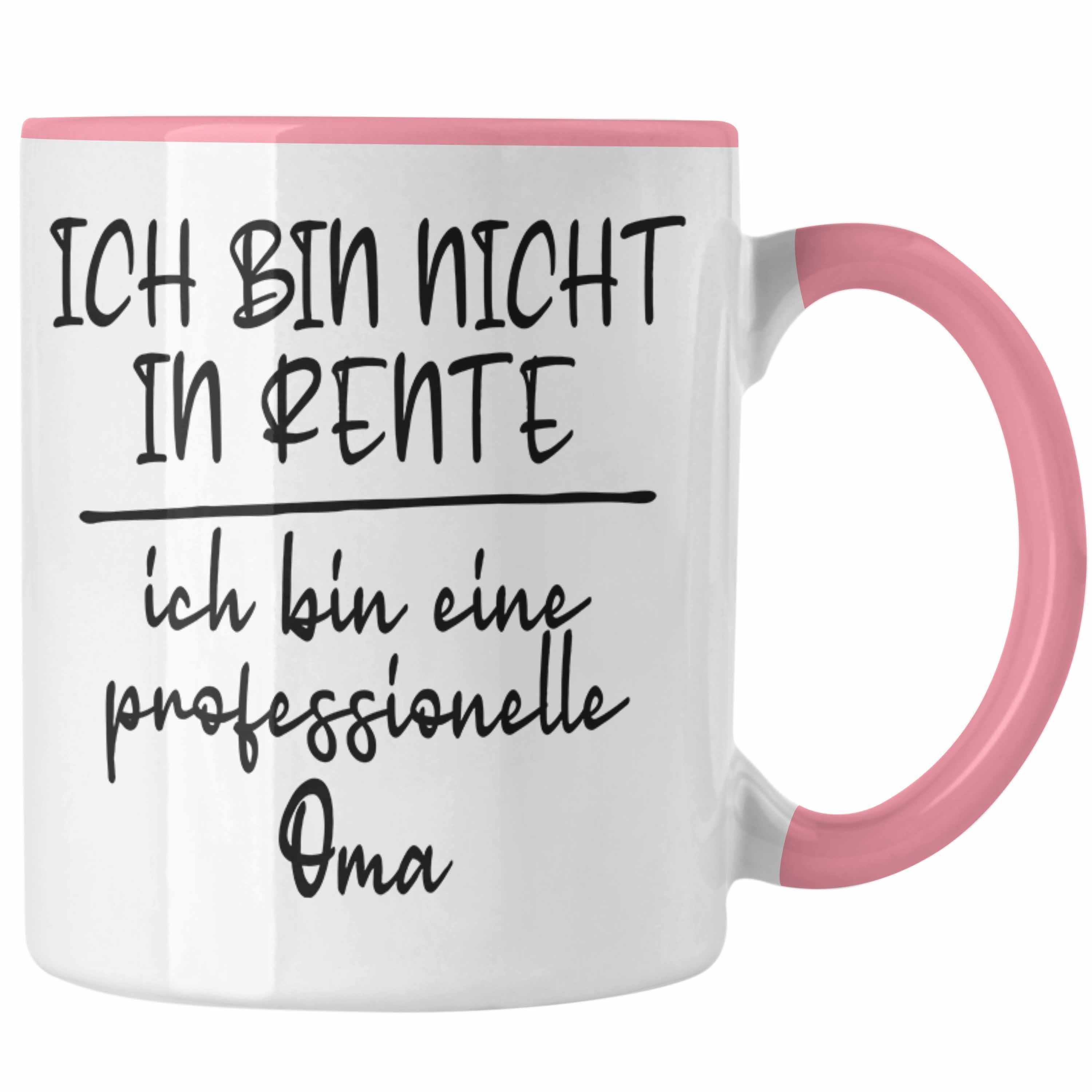 Trendation Tasse Trendation - Professioneller Oma Geschenk Rente Geschenkidee Tasse Grossvater Rosa