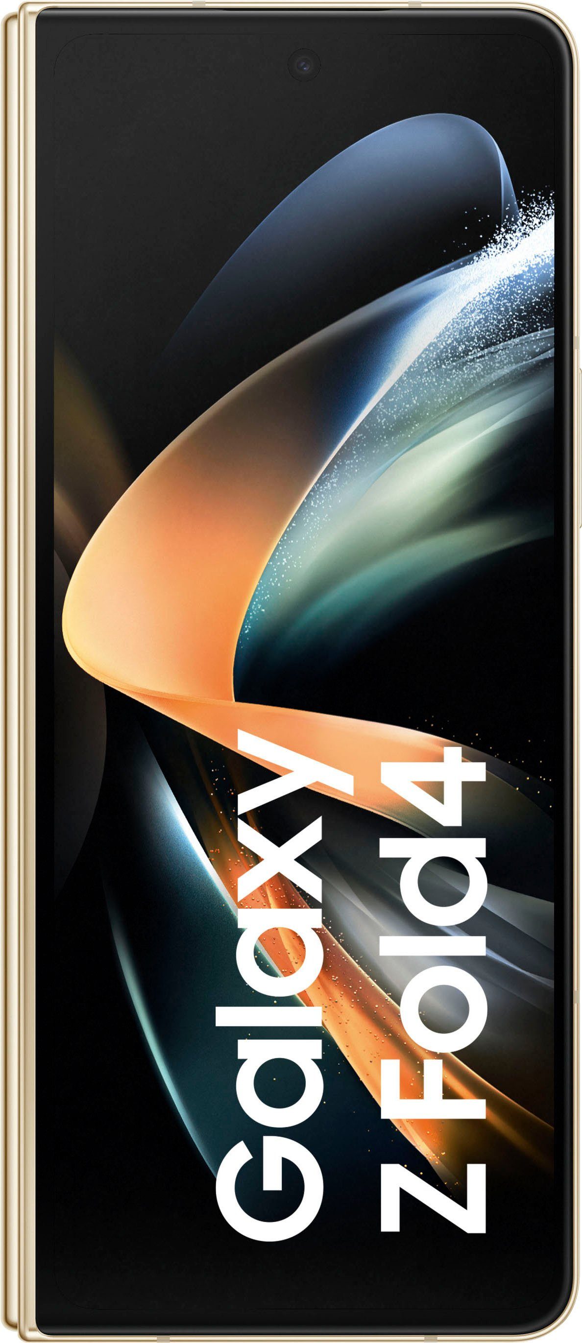 Galaxy Samsung Smartphone Z Speicherplatz, Fold4 (19,21 GB Beige MP 512 50 Kamera) Zoll, cm/7,6