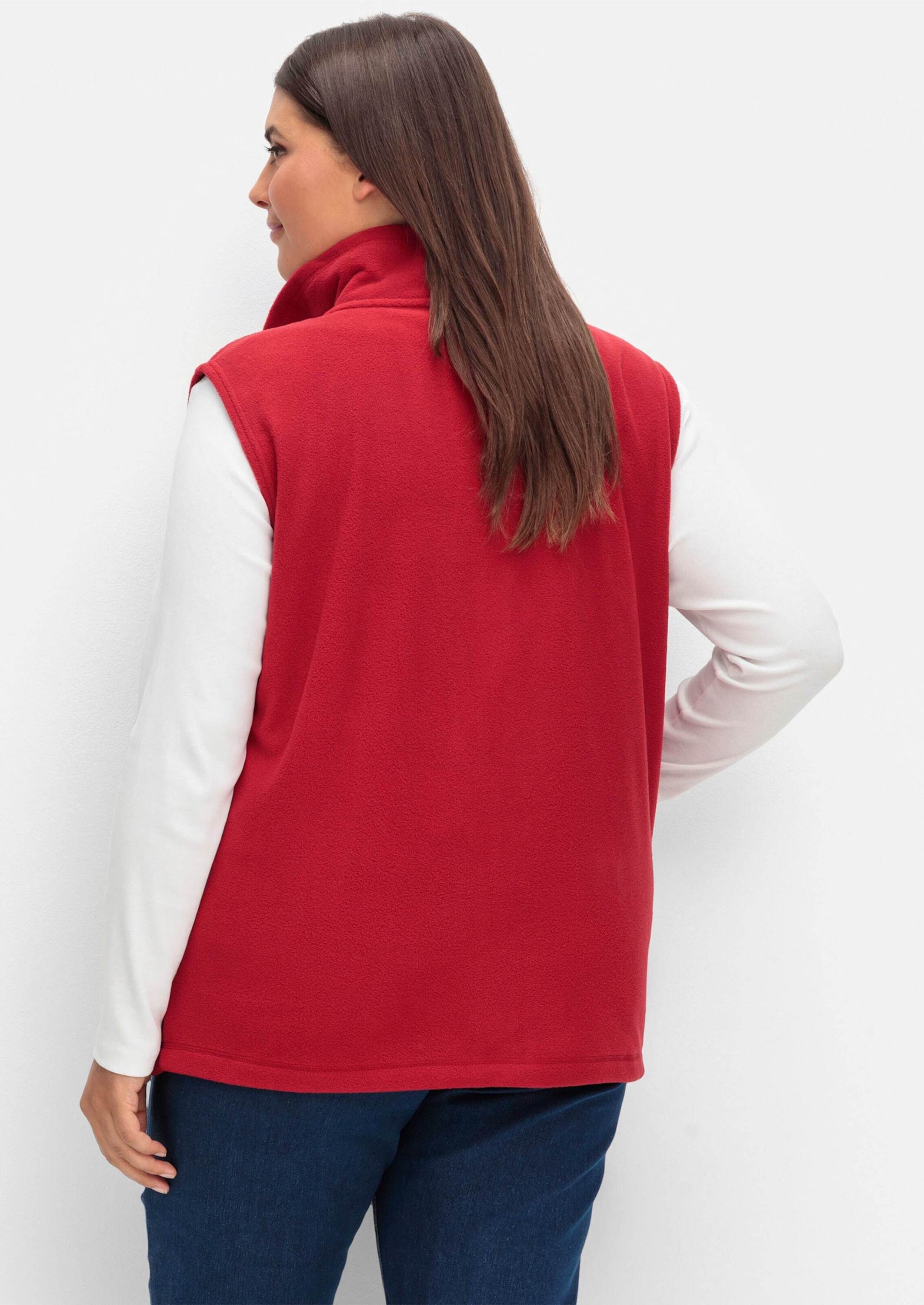 Sieh an! Fleeceweste Fleece-Weste Länge ca. 70 cm