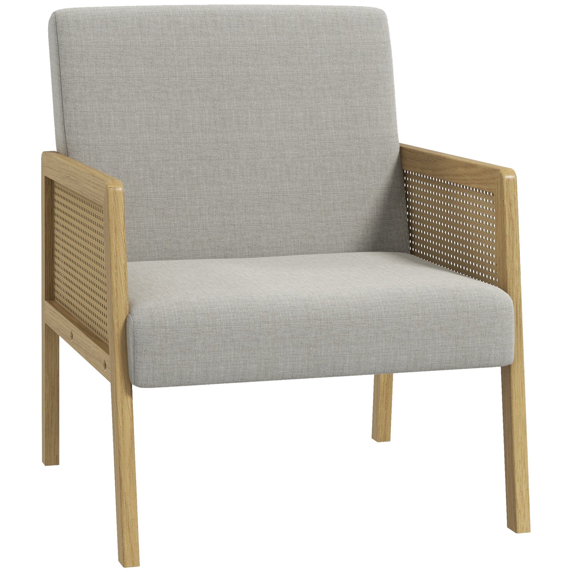 HOMCOM Relaxsessel Gepolsterter Loungesessel mit Armlehne günstig online kaufen