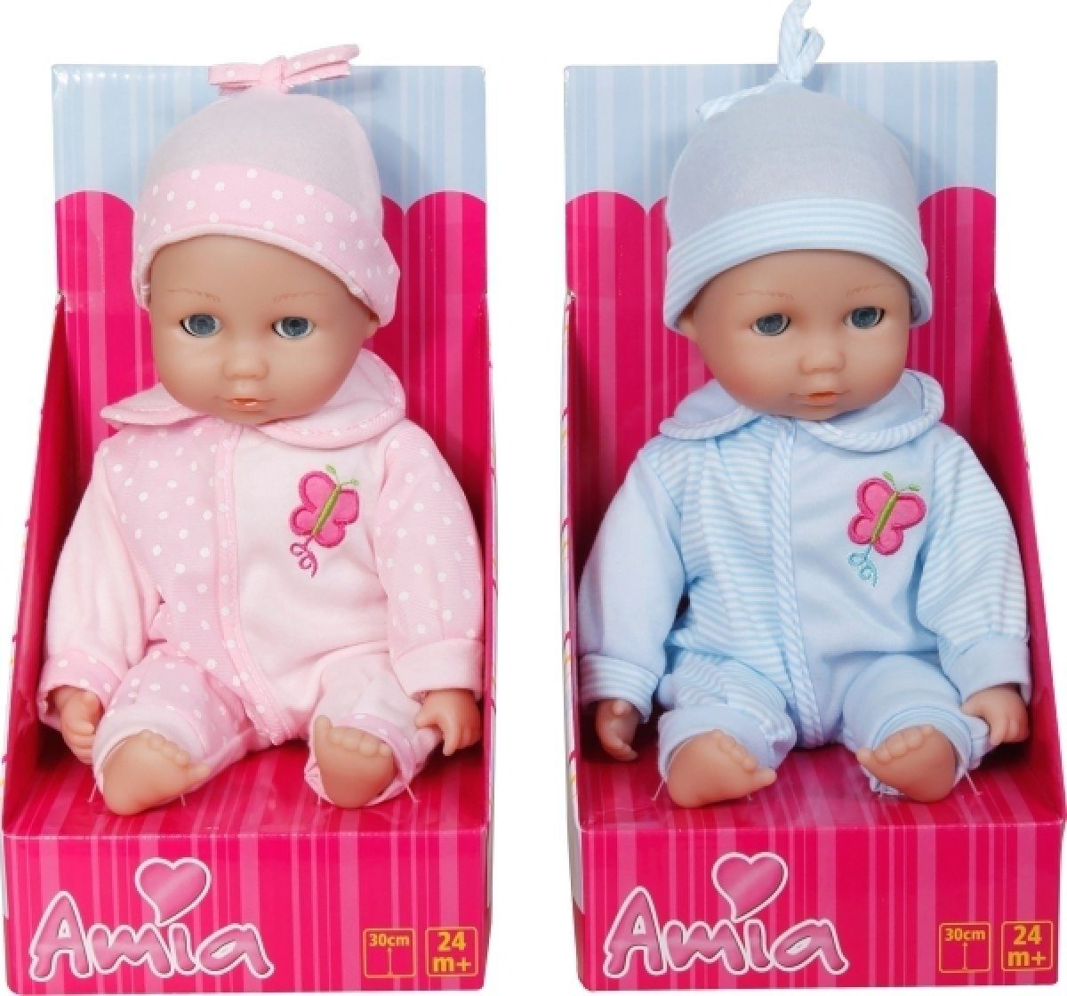 Babypuppe AM Weichbaby ca. 30cm chrom