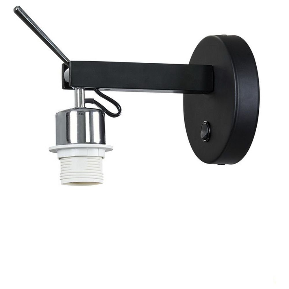 SLV Wandleuchte Wandleuchte Nein, Stahl Schwarz, E27 in keine Leuchtmittel Wandleuchte, aus Wandlampe, enthalten: 40W Wandlicht Angabe, max. Fenda warmweiss