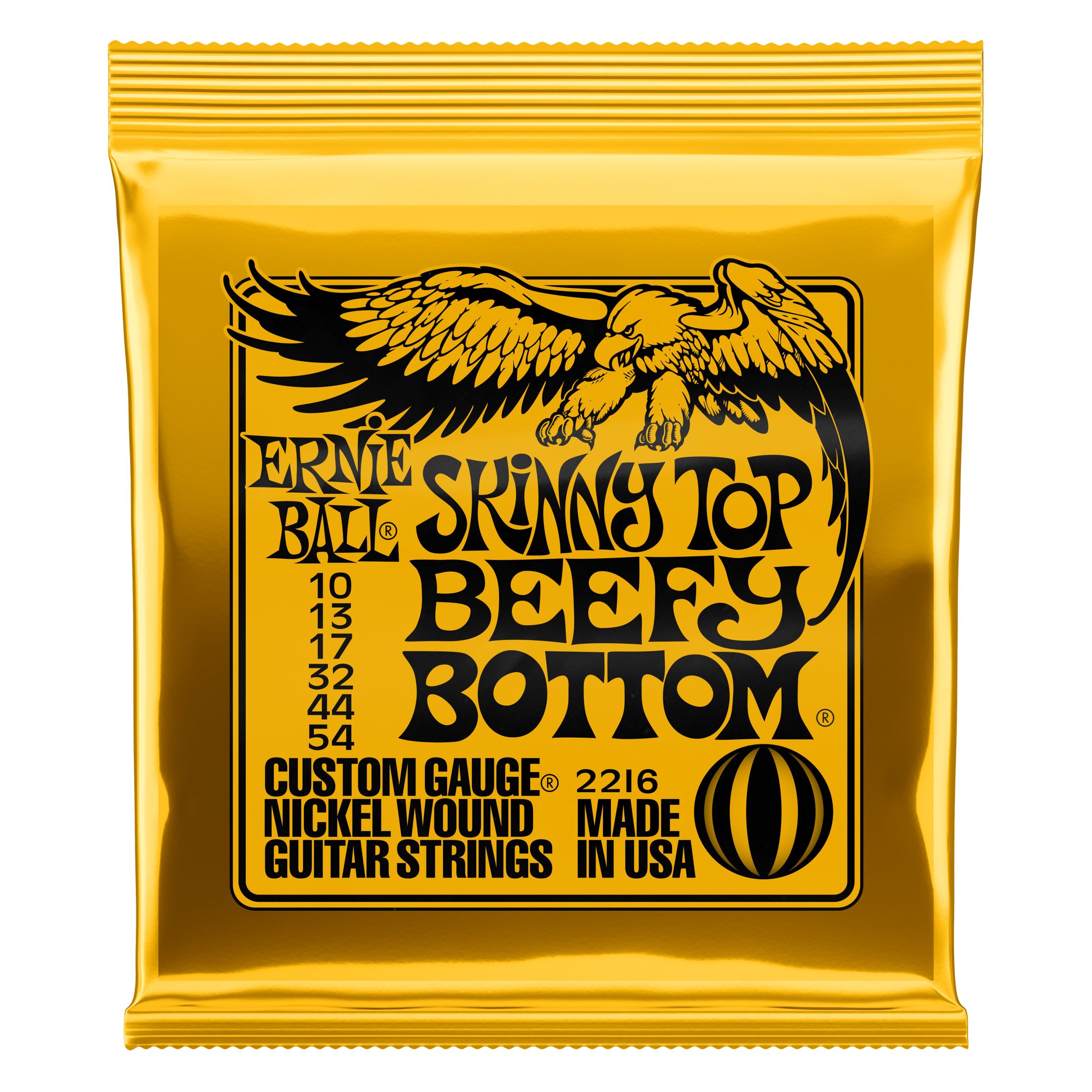 Ernie Ball Струны, (EB2216 Skinny Top Beefy Bottom Slinky 10-54), EB2216 Skinny Top Beefy Bottom Slinky 10-54 - E-Gitarrensaiten