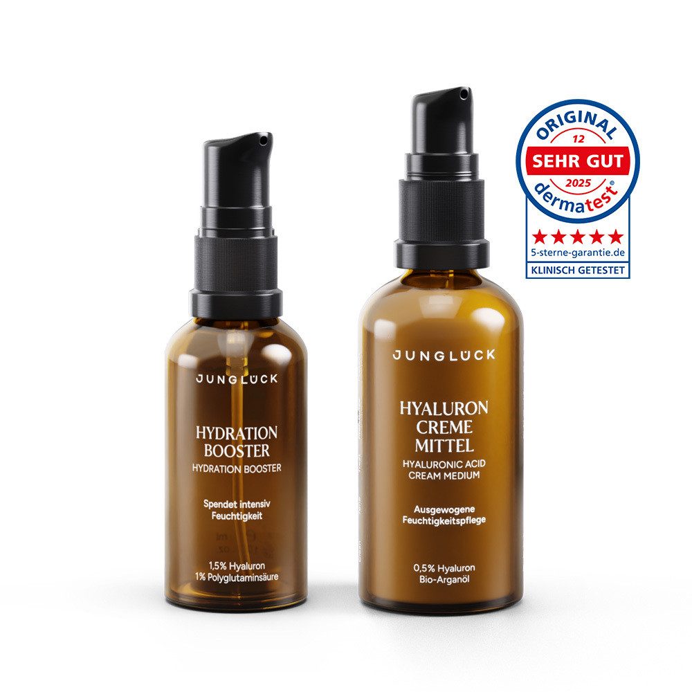 JUNGLÜCK Hautpflege-Set Intense Hydration Kombi, 1-tlg., Sorgt für intensive Feuchtigkeit & pflegt ausgewogen