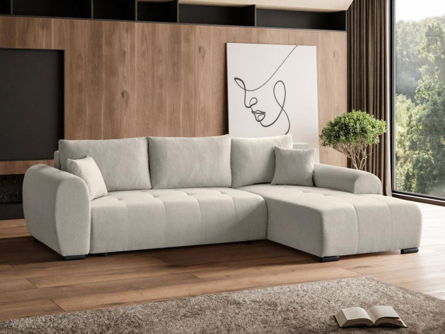 Beautysofa Ecksofa DIANA, mit Schlaffunktion, viele günstig online kaufen