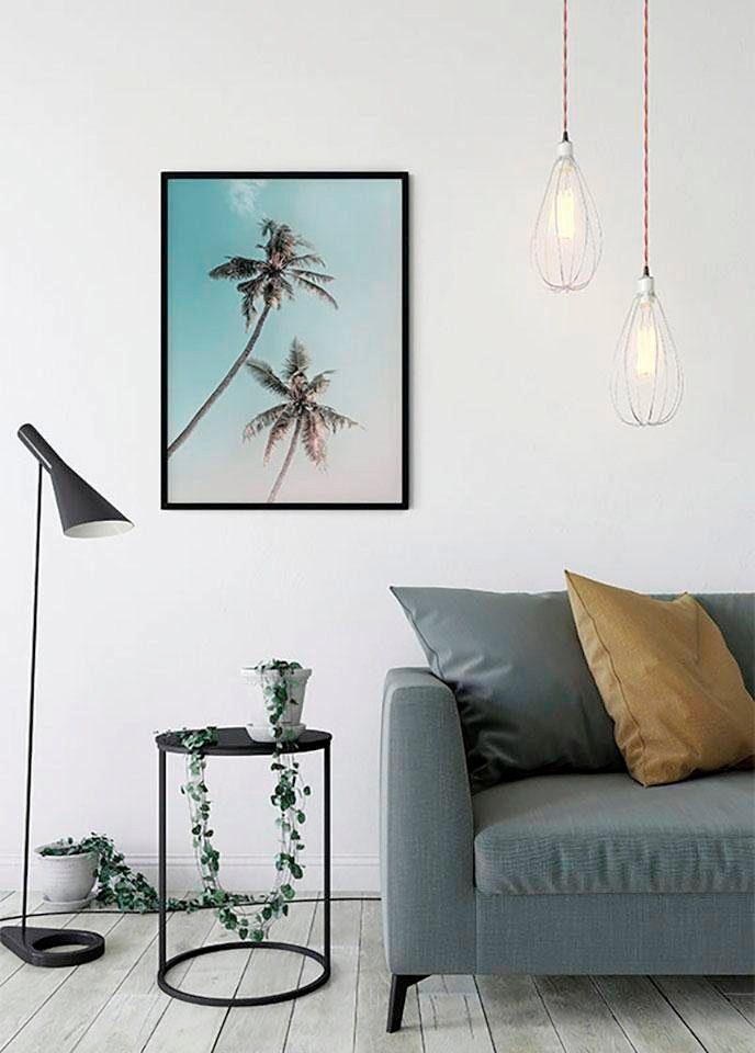 St), Wohnzimmer Palms, Komar Miami Schlafzimmer, Pflanzen Poster Blätter, (1 Kinderzimmer,