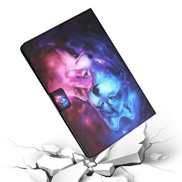 Wigento Tablet-Hülle Für Samsung Galaxy Tab A9 Plus Kunstleder Tablet Tasche Hülle Motiv 1
