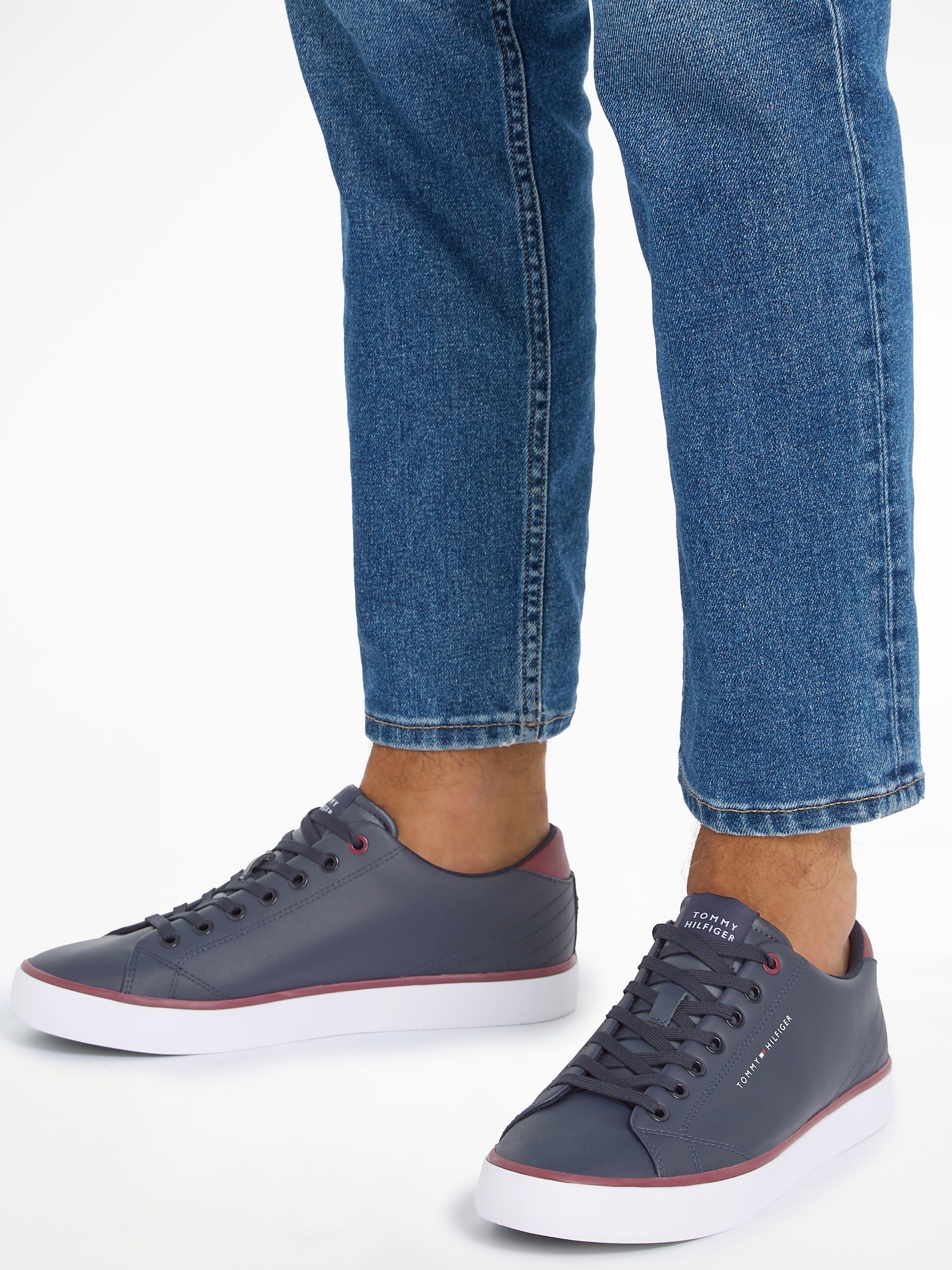 Tommy Hilfiger TH HI VULC CORE LOW LEATHER ESS Sneaker, Freizeitschuh, Halb günstig online kaufen
