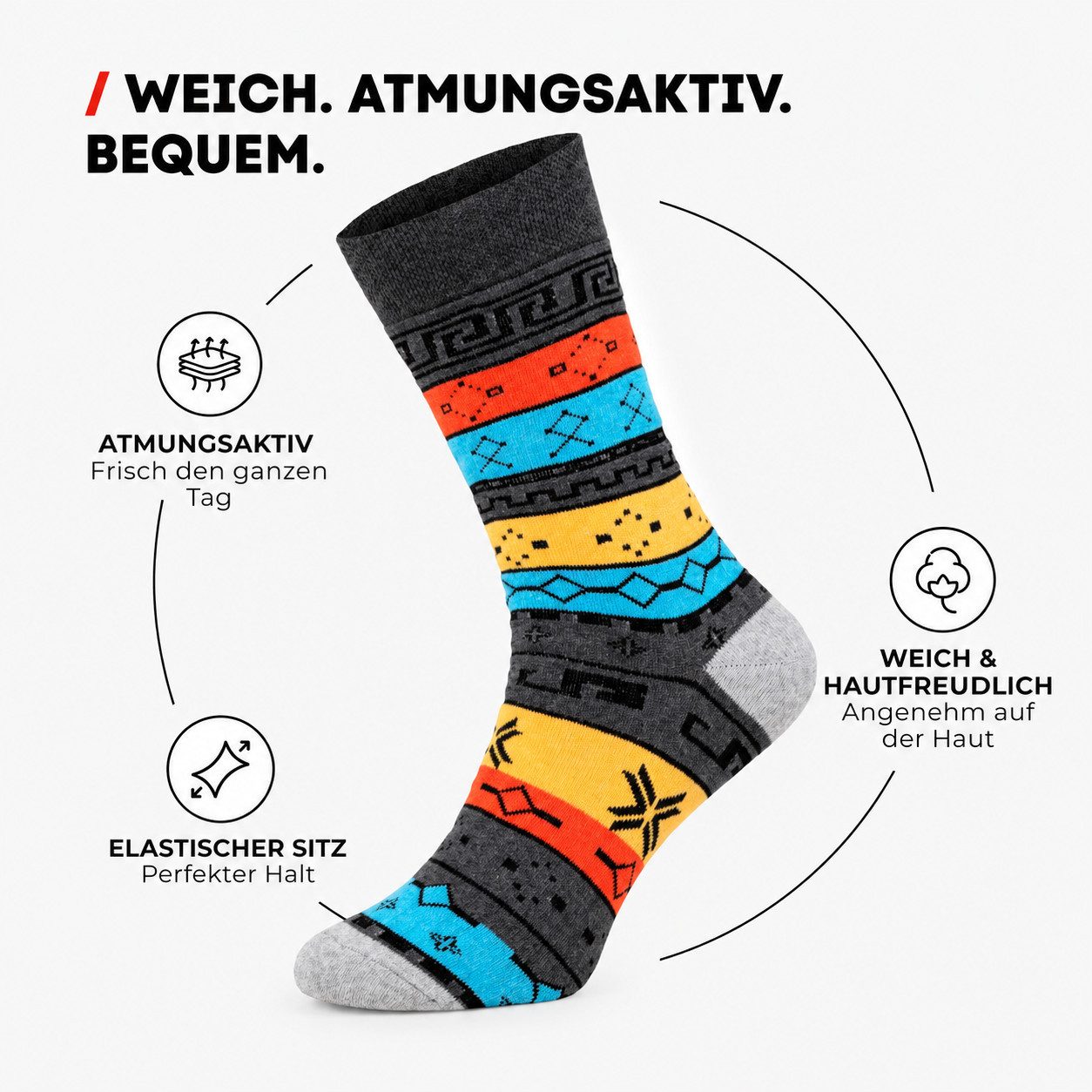 Chili Lifestyle Thermosocken COLOR 6 Paar – Extra warme Wintersocken Damen & Herren (Multipack, 6-Paar, Bunte Baumwollsocken mit Vollfrottee, Weichbund & flache – Bild 2 von 5