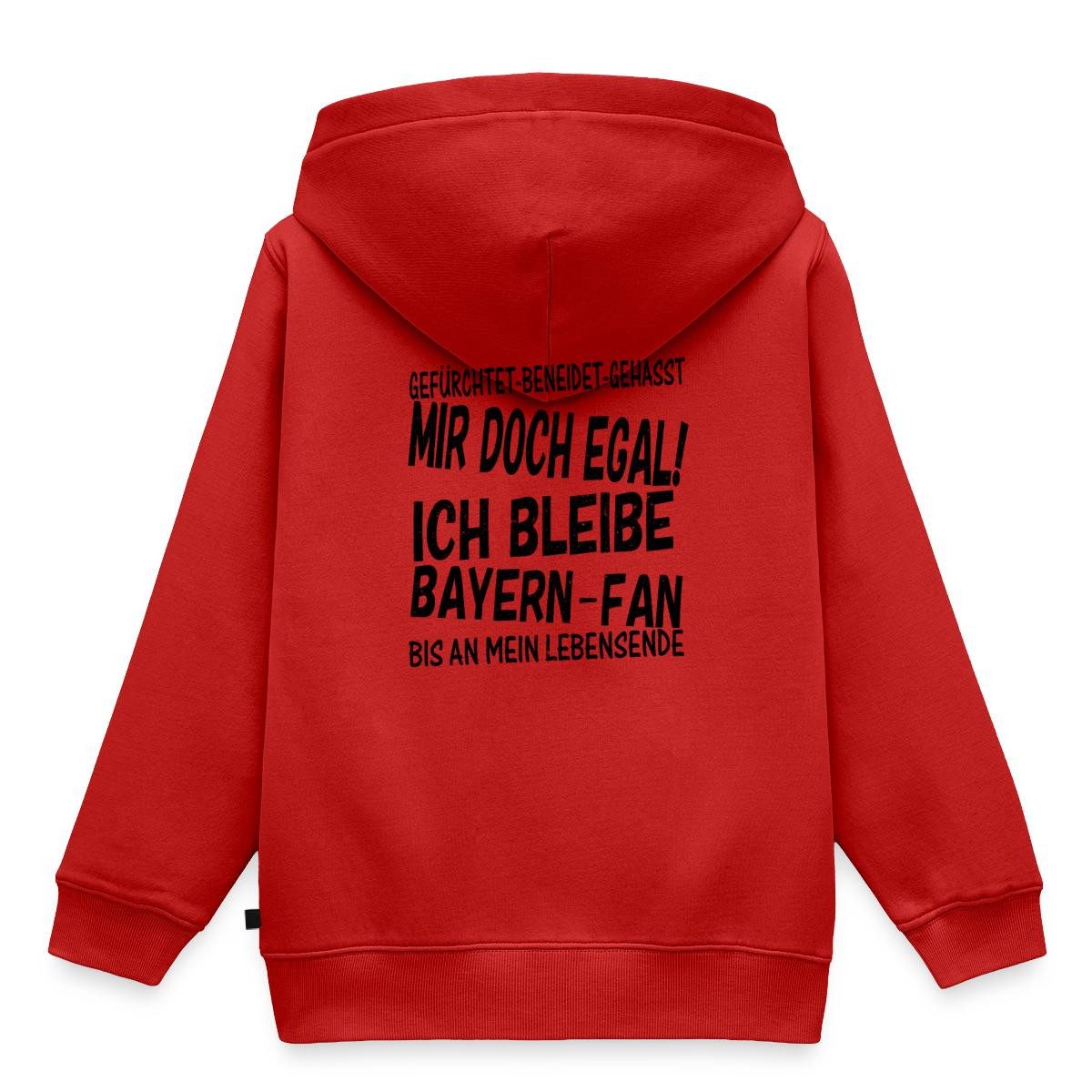 Spreadshirt Hoodie Mir Doch Egal Bayern Fan Design Schwarz Kinder Premium Hoodie (1-tlg)