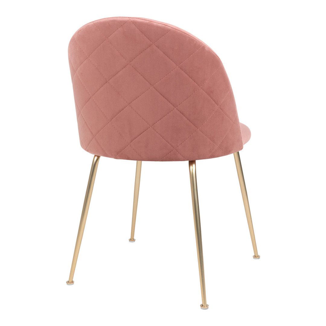 Samt, Beinen Esszimmerstuhl Geneve House Nordic Chair Dining in rosa M... aus Esszimmerstuhl – mit