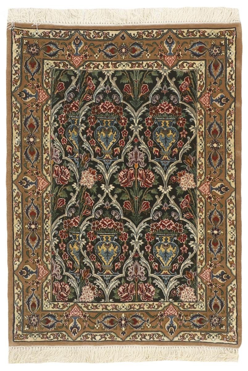 Orientteppich Isfahan 71x103 Handgeknüpfter Orientteppich / Perserteppich, Nain Trading, rechteckig, Höhe: 6 mm