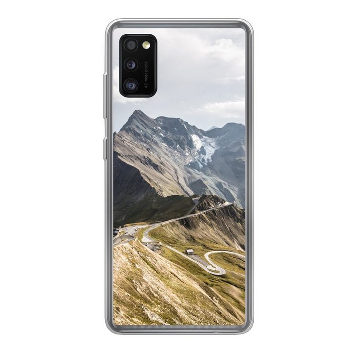 MuchoWow Handyhülle Alpen - Straße - Gebirge Handyhülle Samsung Galaxy A41 Smartphone-Bumper Print Handy