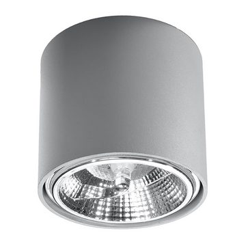 etc-shop Deckenstrahler, Leuchtmittel nicht inklusive, Spots Deckenleuchte Aufbauspot GU10 Deckenlampe skandinavisch grau