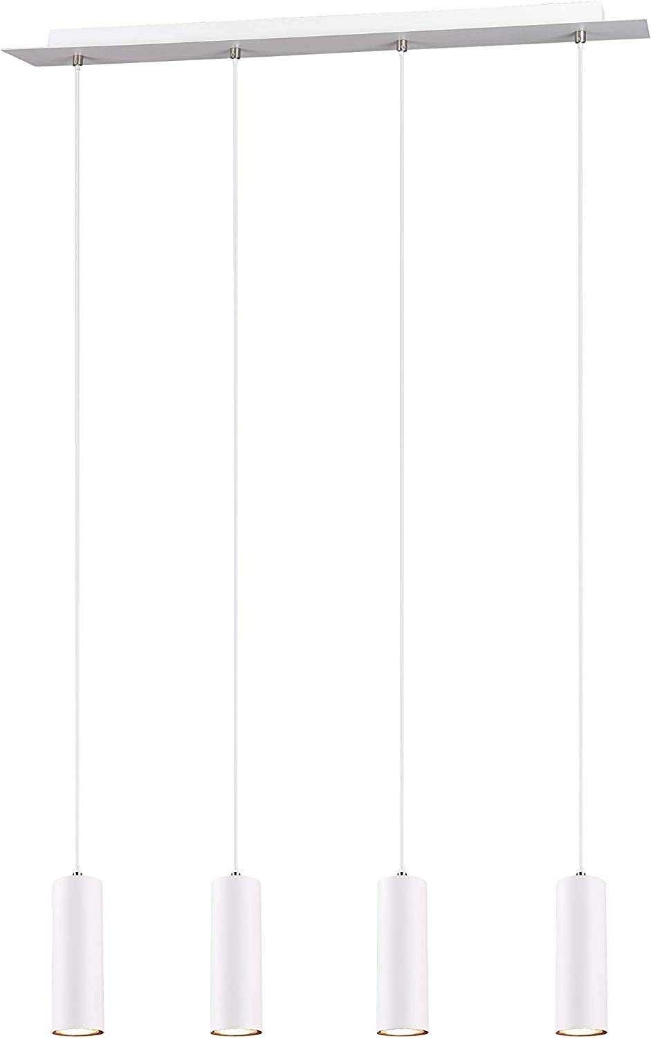 lightling Pendelleuchte Julie 4 Flammen, ohne Leuchtmittel, moderne Pendellampe aus Metall