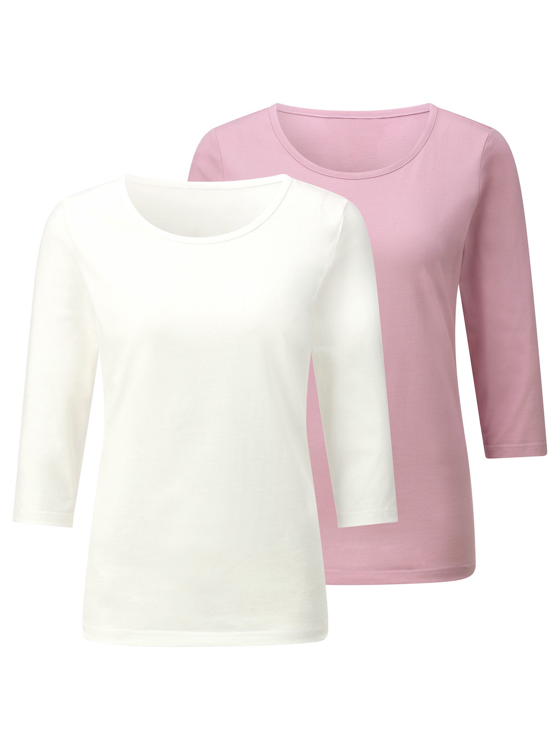 T-Shirt 2er-Pack Shirts 3/4-Arm