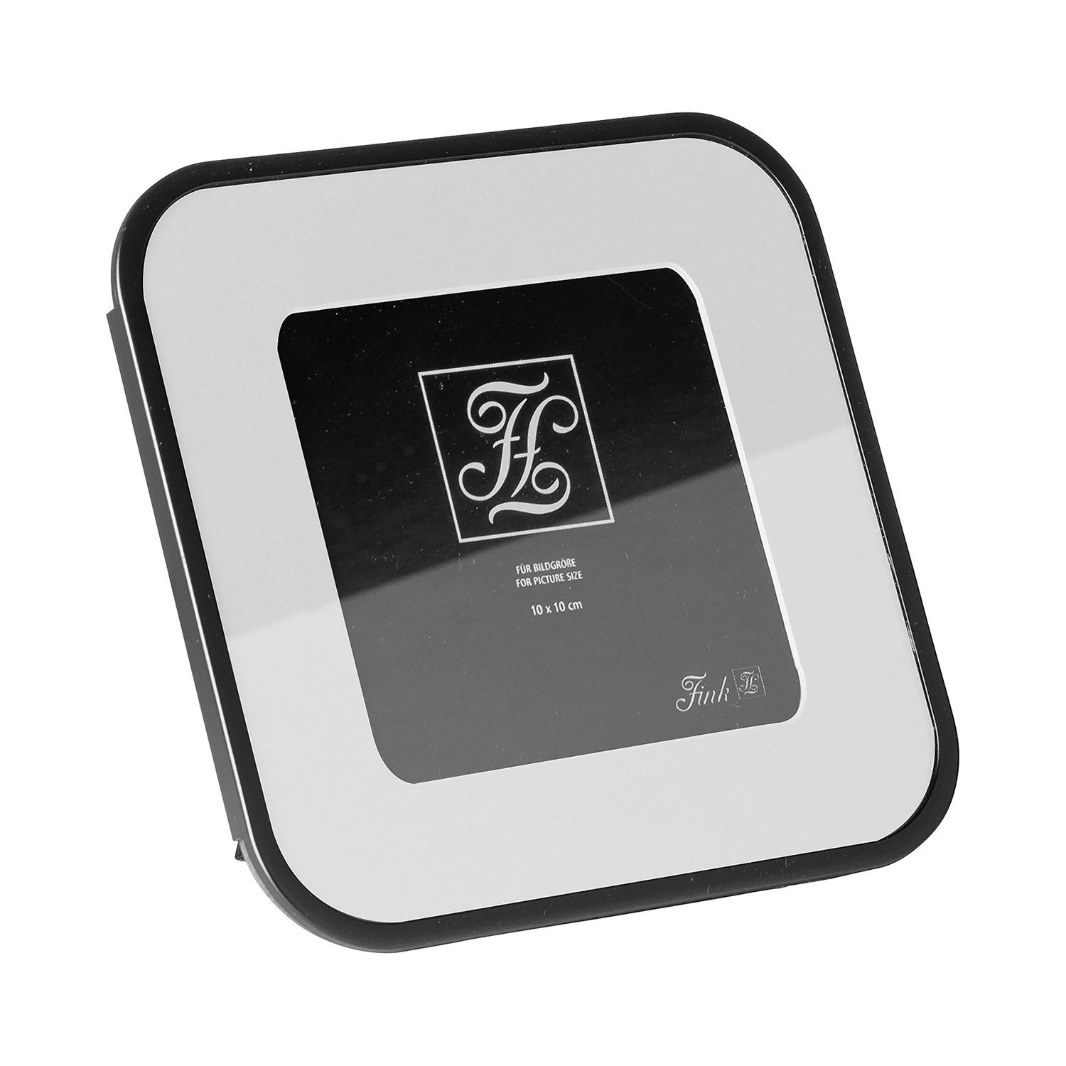 Fink Bilderrahmen MIKO Bilderrahmen - schwarz - Glas/Stahl - Bildgröße 10x10cm - glatt, für 1 Bilder (1x Bilderrahmen, 1 St), Fotowand - Bilderwand, Rahmen - Fotorahmen - Bildrahmen - Foto - Bilder