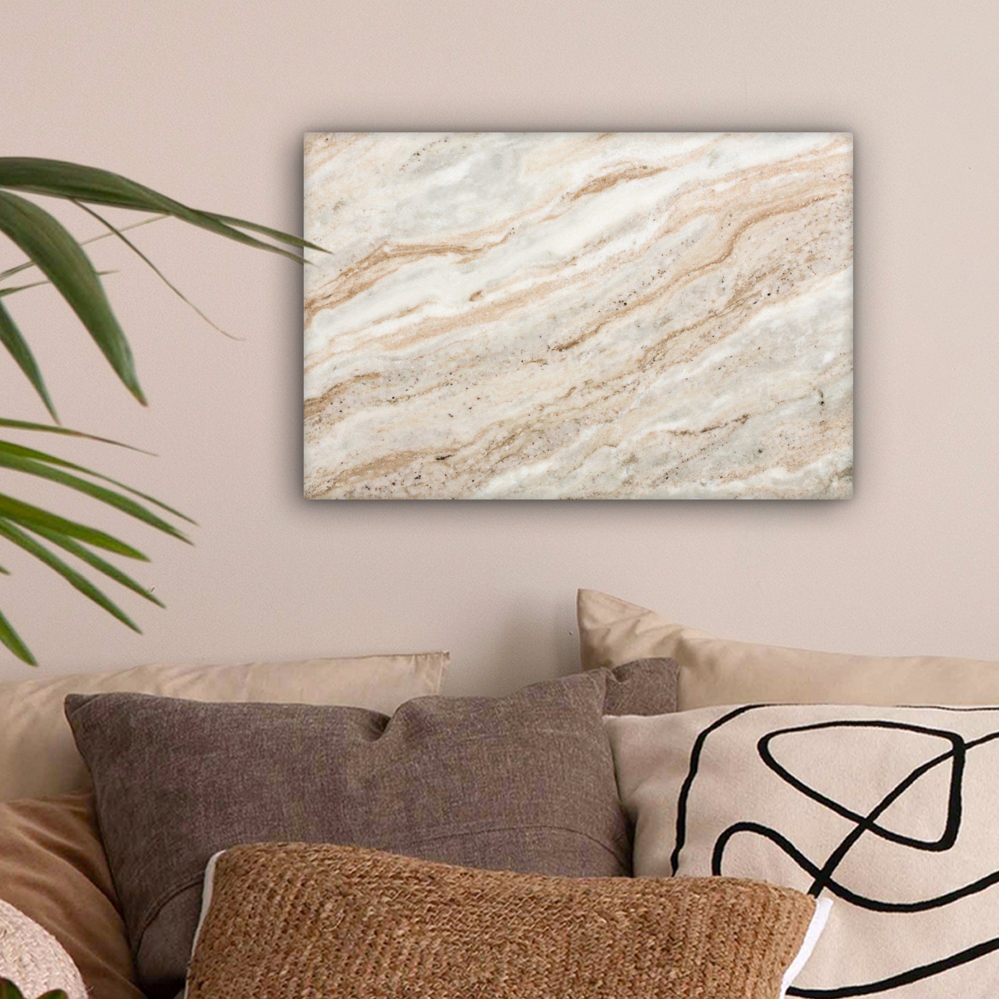 OneMillionCanvasses® Leinwandbild Marmor - Steine - Quarz - Textur, Fotodru günstig online kaufen