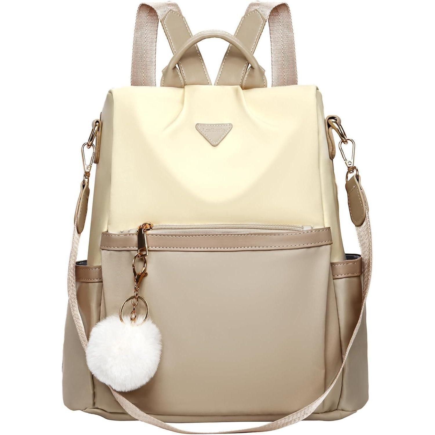 Cityrucksack Rucksack Damen Diebstahlsicher Cityrucksack PX4 Beige Khaki