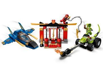 LEGO® Konstruktionsspielsteine LEGO® NINJAGO® - Kräftemessen mit dem Donner-Jet, (Set, 165 St)