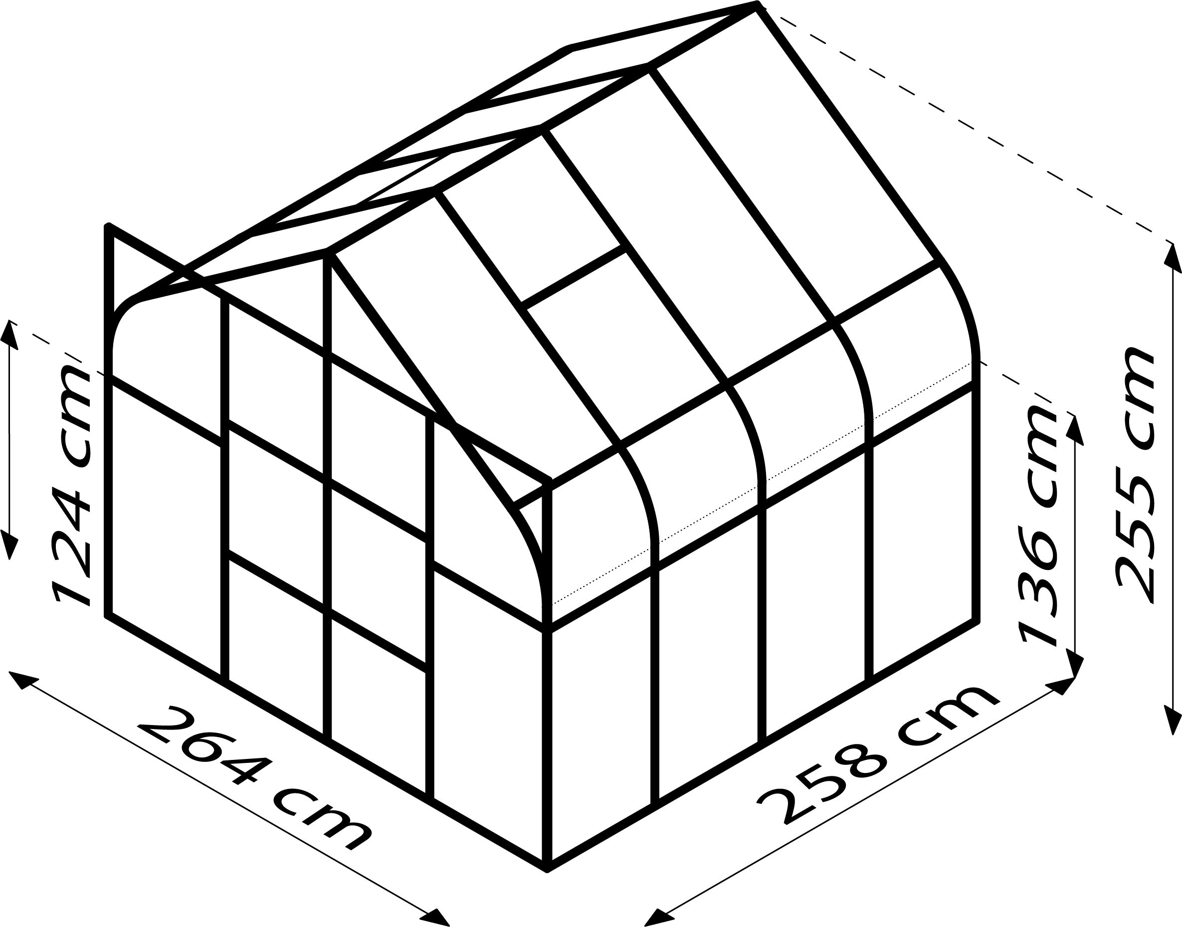 Vitavia Gewächshaus Diana 6700 ESG 3mm ...